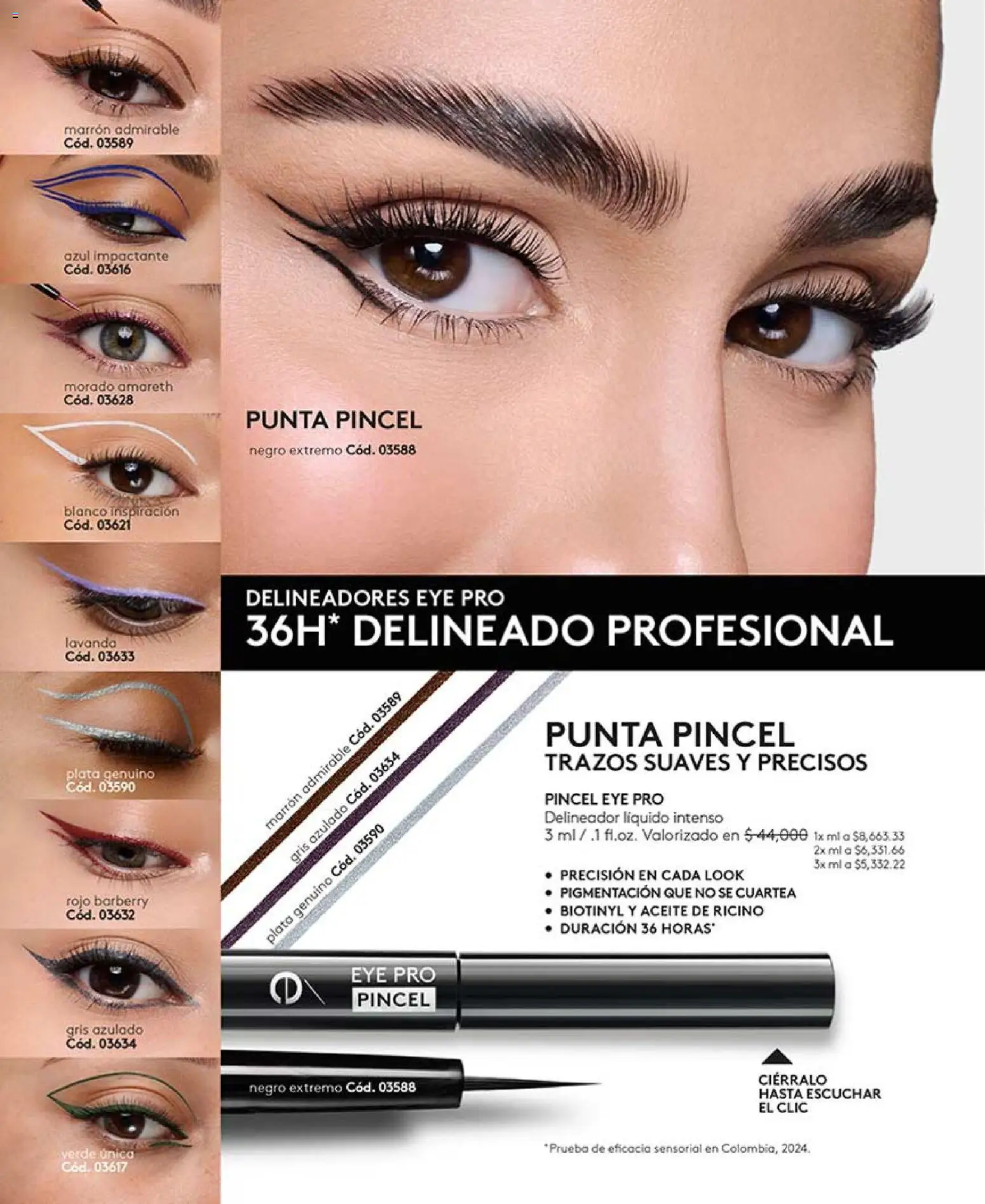 Ésika revista - valida desde el 13.03.2026 | Página: 64 | Productos: Delineador, Aceite