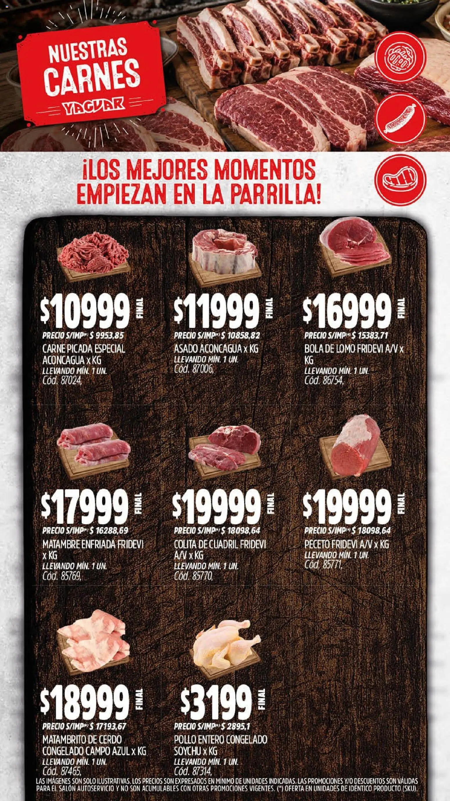Yaguar - Oferta Semanal Trelew │ válido desde el 14/09/2026 | Página: 7 | Productos: Pollo entero, Parrilla, Pollo, Carne picada