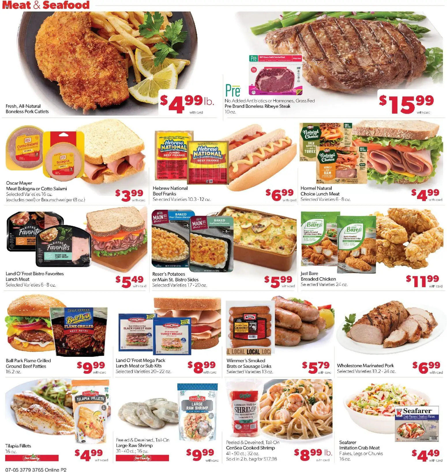 Family Fare Weekly Ad - NE - valid from 07/05/2026 | Page: 6 | Products: Salami, Ham, Potatoes, Oven
