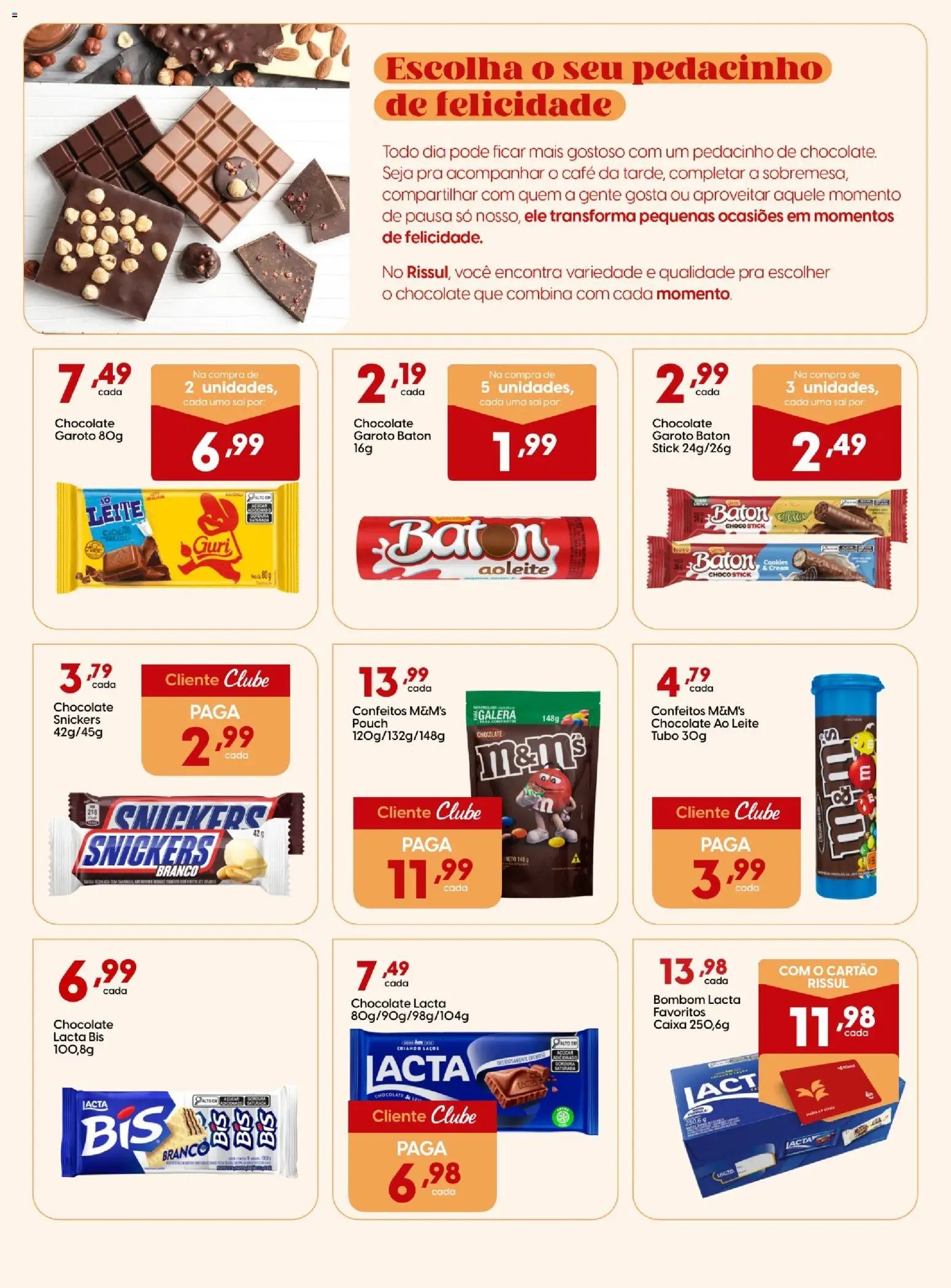 Rissul Folheto - válido de 13/08/2026 | Página: 2 | Produtos: Café, Chocolate, Açúcar, Bombom