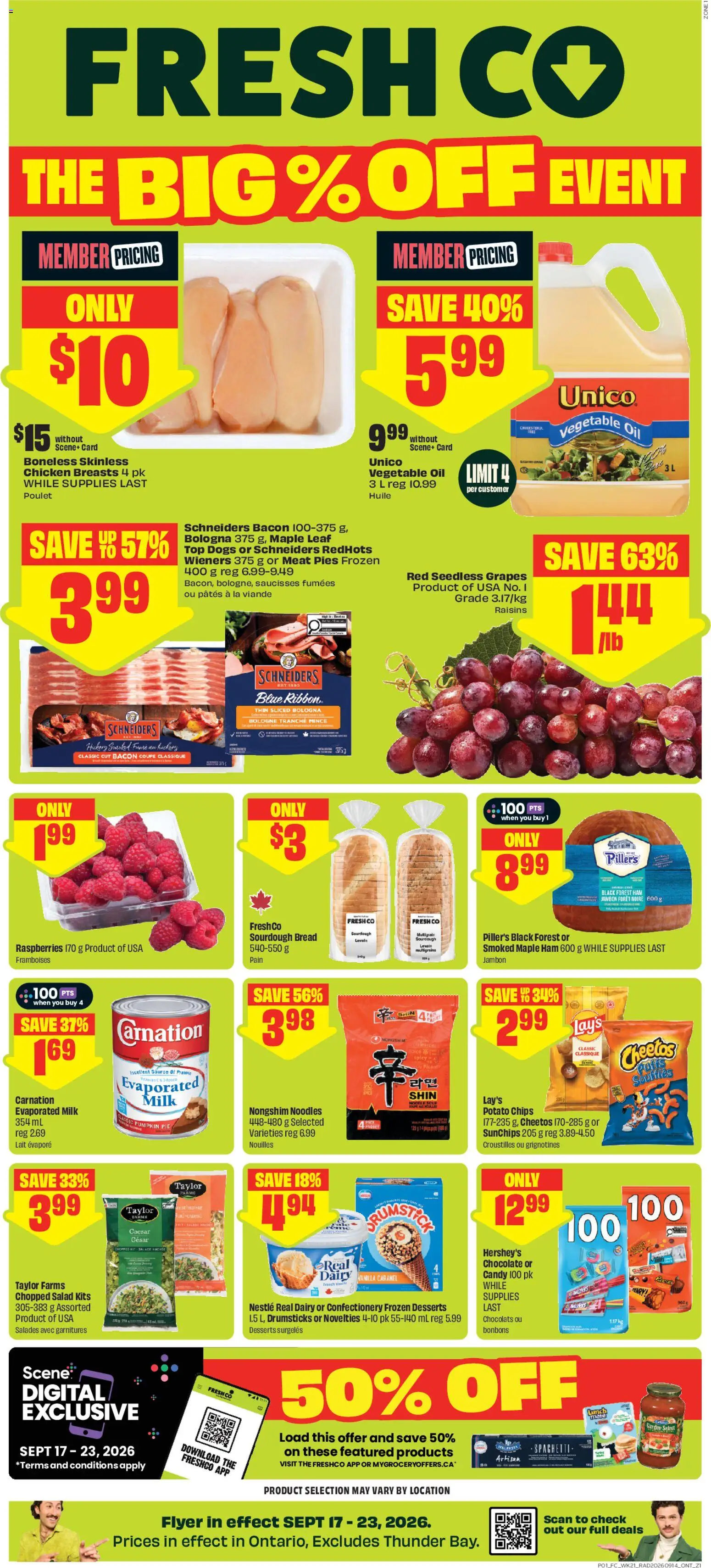 FreshCo flyer valid from Sep 17, 2026 | Page: 1
