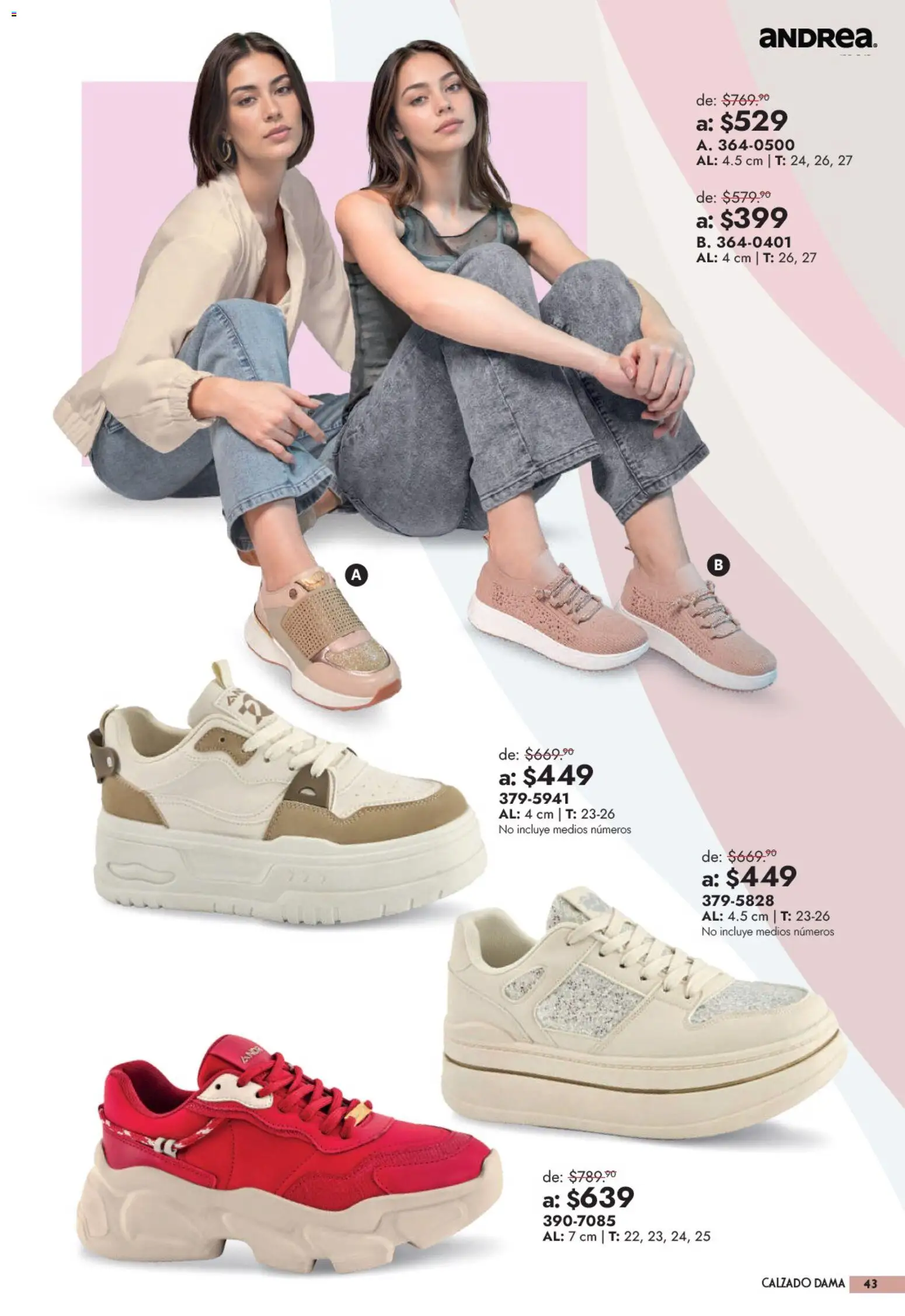 Nuevas ofertas de Andrea válidas en toda la República Mexicana desde el 13/09/2026. ¡Encuentra las mejores ofertas en Andrea catálogo Outlet! | Página: 43