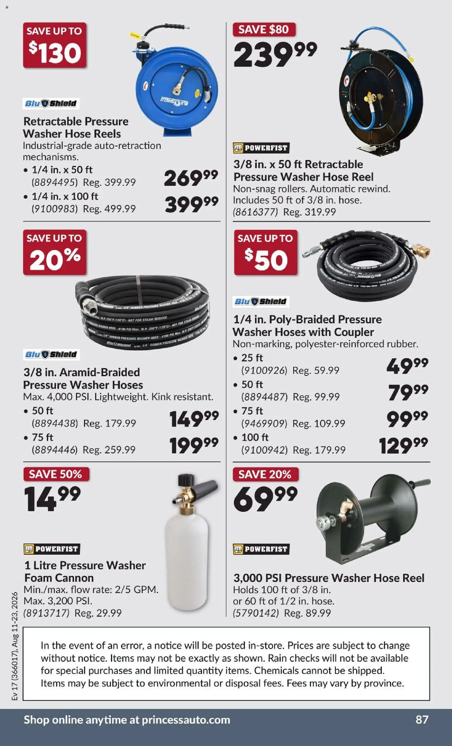 Princess Auto flyer valid from Aug 11, 2026 | Page: 94