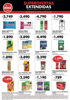 Vista previa Disco ofertas válido desde el 21/07/2026 | Página: 2 | Productos: Sopa, Pure de Tomate, Arroz, Fideos