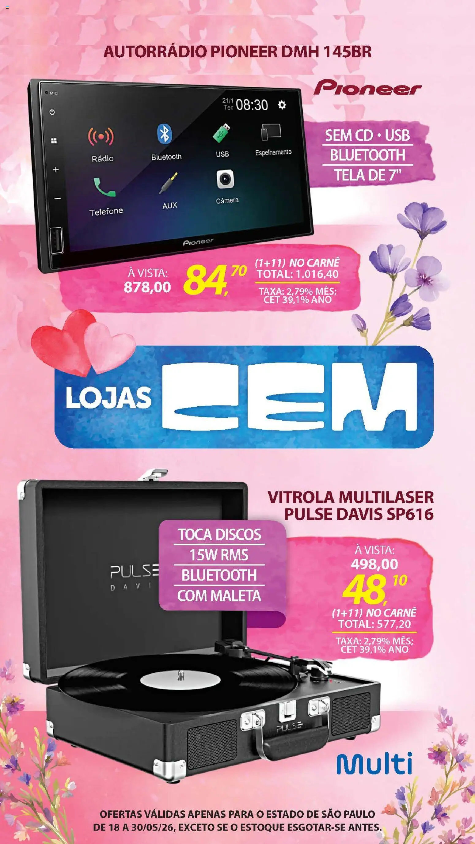Lojas Cem - Ofertas atuais de 18/05/2026 ? Não perca as melhores promoções! | Brasil