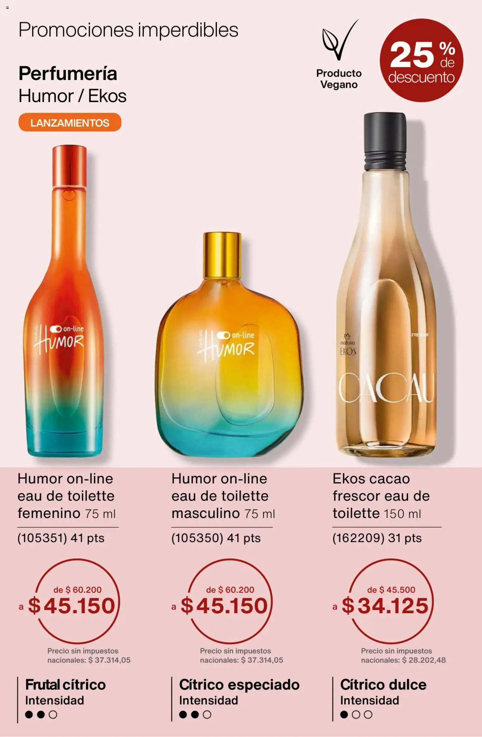 Catálogo Natura Ciclo 3 │ válido desde el 09/02/2026 | Página: 30 | Productos: Eau de toilette, Dulce, Cacao