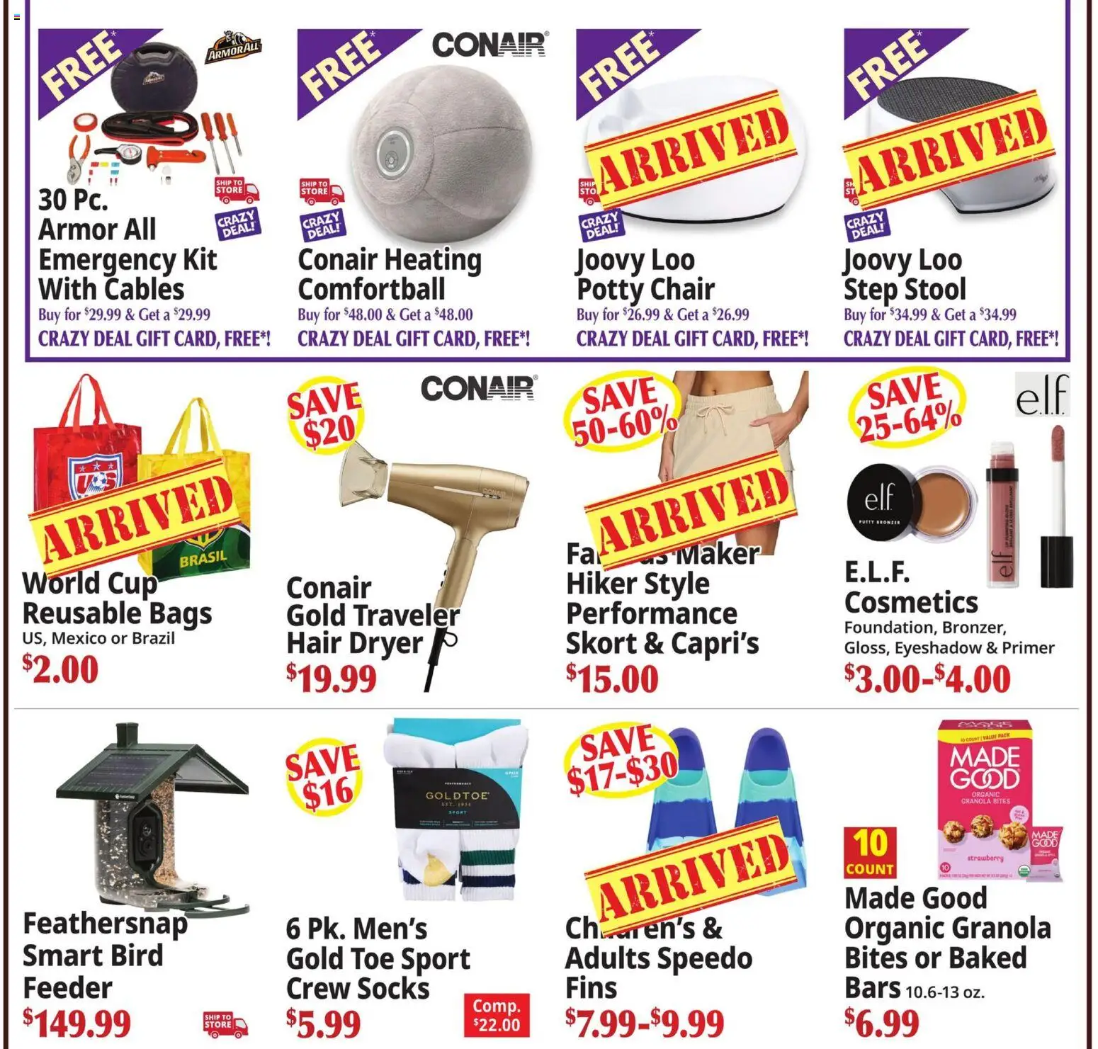 Ocean State Job Lot Ad - valid from 07/09/2026 | Page: 2 | Products: Chair, Bronzer, Eyeshadow, Dryer
