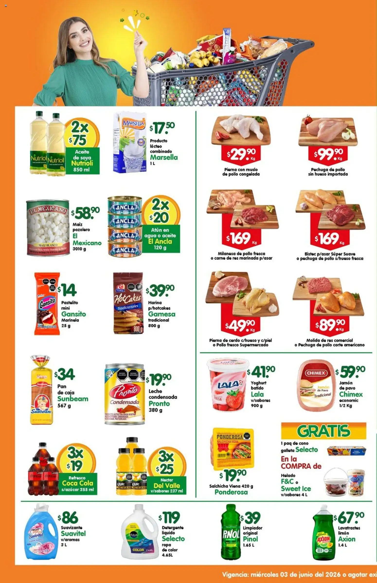 Nuevas ofertas de Arteli válidas en toda la República Mexicana desde el 03.06.2026. ¡Encuentra las mejores ofertas en Arteli folleto Express! | Página: 1 | Productos: Fresa, Jamón, Suavizante, Helado