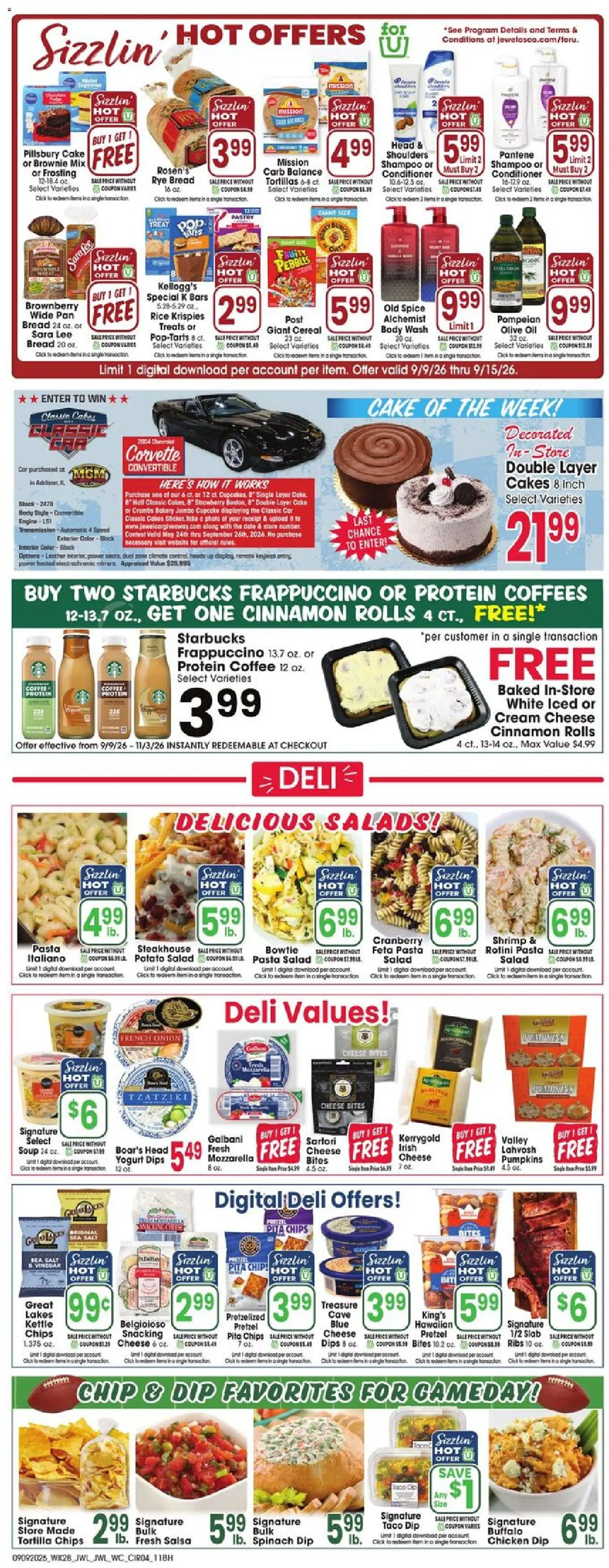 Jewel Osco Weekly Ad - valid from 09/09/2026 | Page: 4 | Products: Potato salad, Oil, Protein, Lime