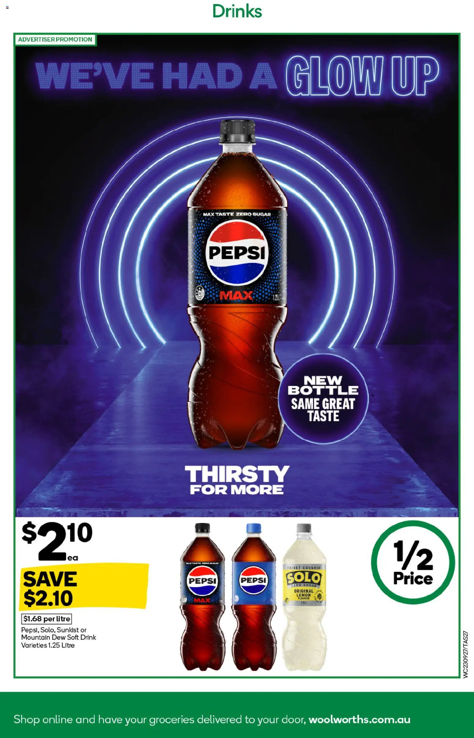Woolworths catalogue - valid from 23/09/2026 | Page: 29 | Products: Drinks, Pepsi, Sugar, Pepsi Max