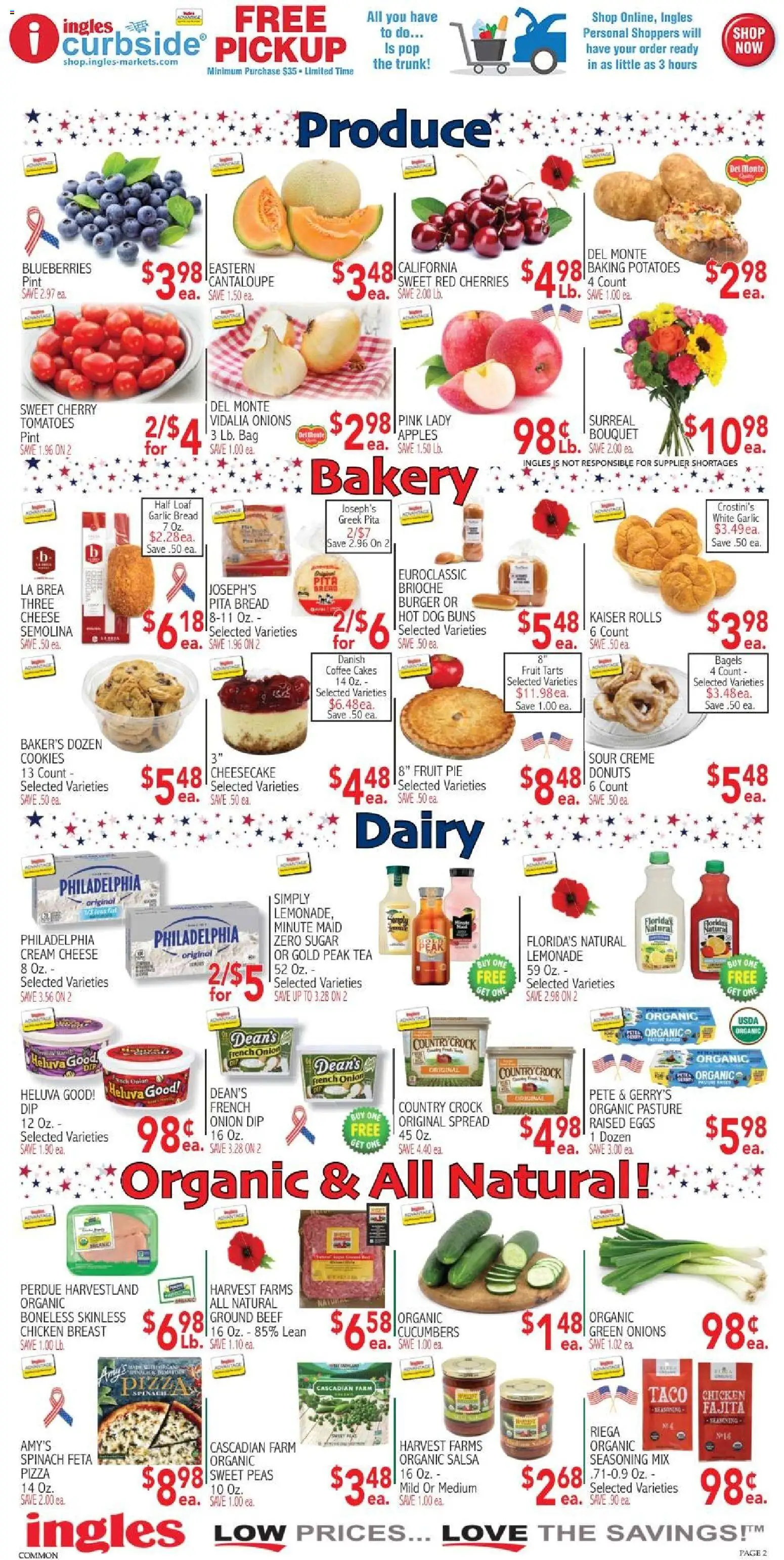 Ingles Weekly Ad - valid from 27.05.2026 | Page: 10 | Products: Bakery, Coffee, Tomatoes, Potatoes