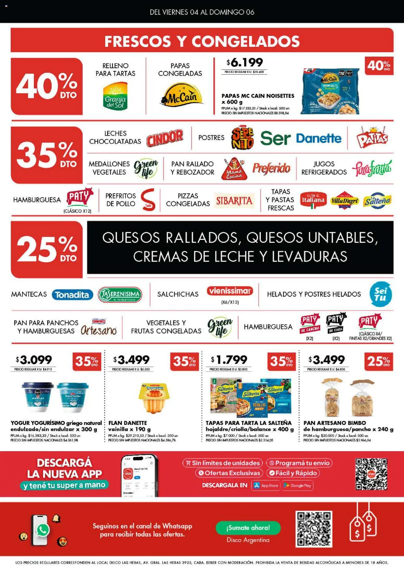 Disco - Ofertas | Córdoba │ válido desde el 04/09/2026 | Página: 4 | Productos: Cocina, Bebidas, Yogur, Pan