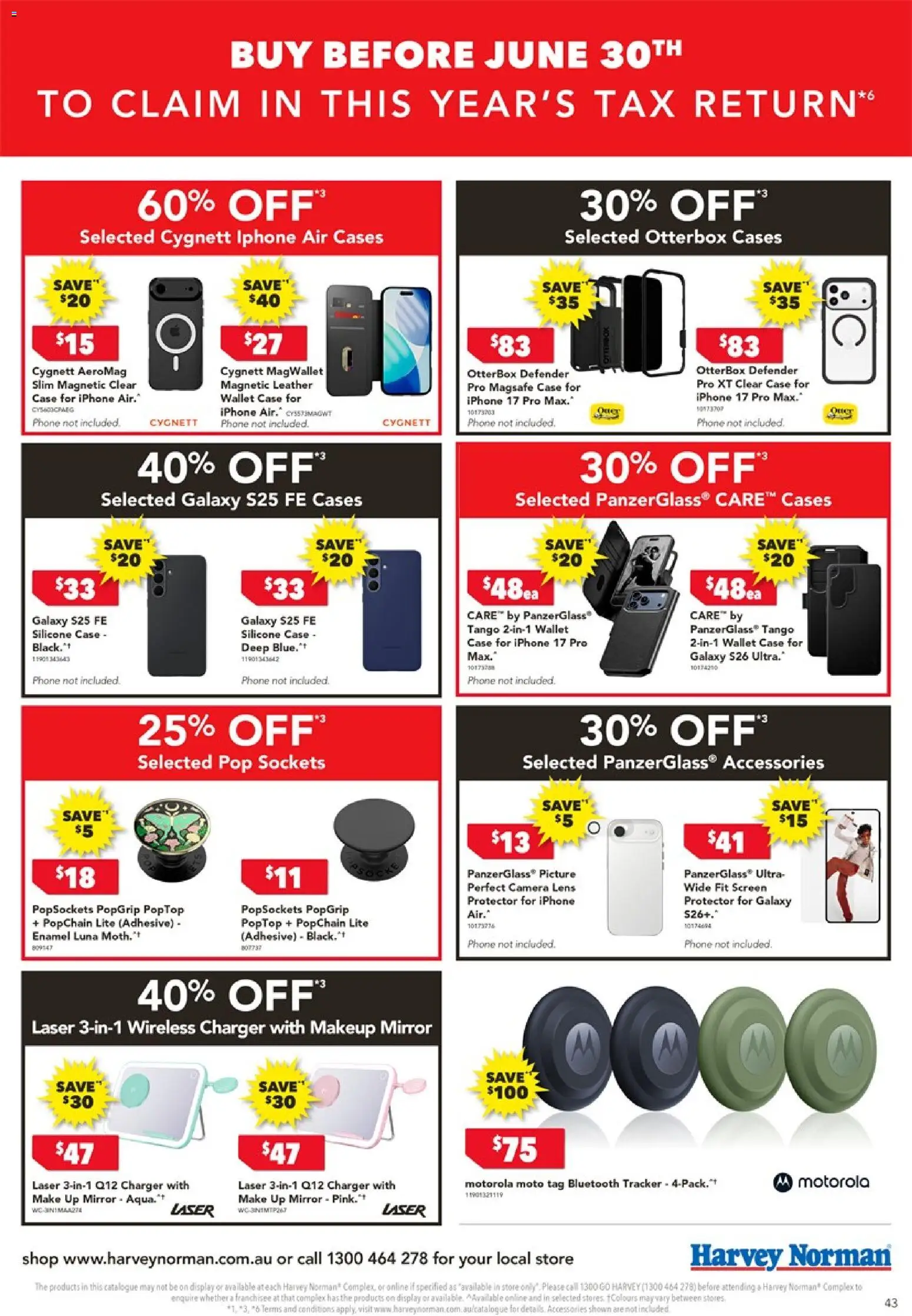 Harvey Norman catalogue - valid from 05.06.2026 | Page: 43 | Products: Mirror, Makeup, Phone, Screen