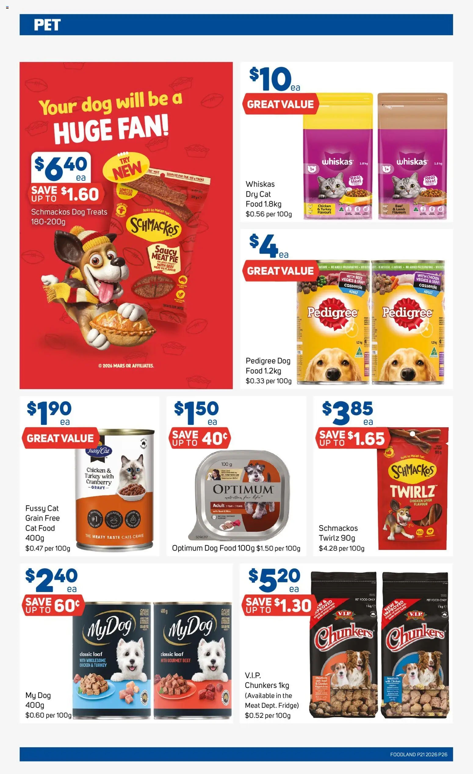 Foodland catalogue - valid from 20.05.2026 | Page: 26 | Products: Meat, Dog food, Fridge, Fan