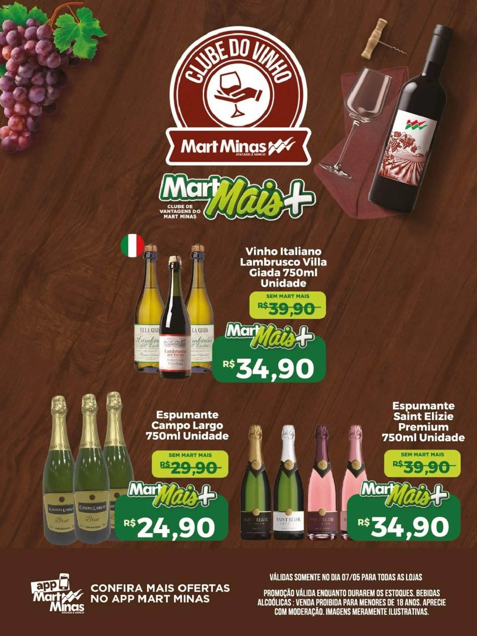 Mart Minas Folheto - válido de 07.05.2026 | Página: 3 | Produtos: Espumante, Vinho