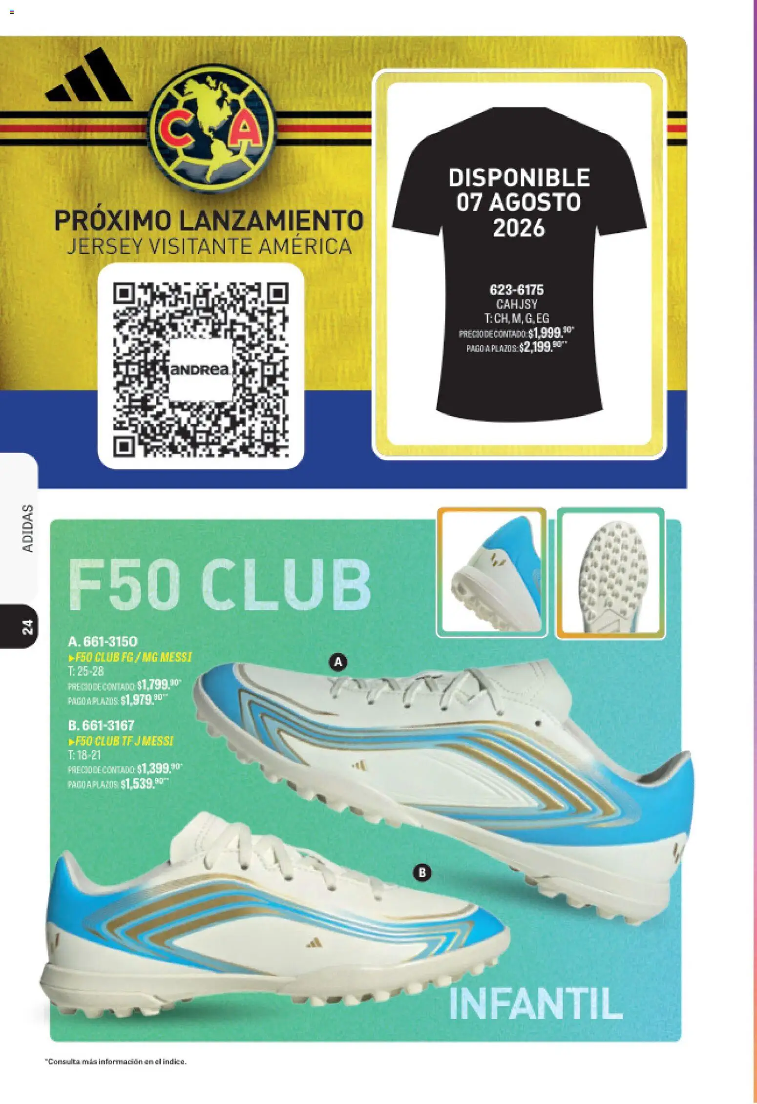 Nuevas ofertas de Andrea válidas en toda la República Mexicana desde el 09/08/2026. ¡Encuentra las mejores ofertas en Andrea catálogo Deportivo Completo! | Página: 24
