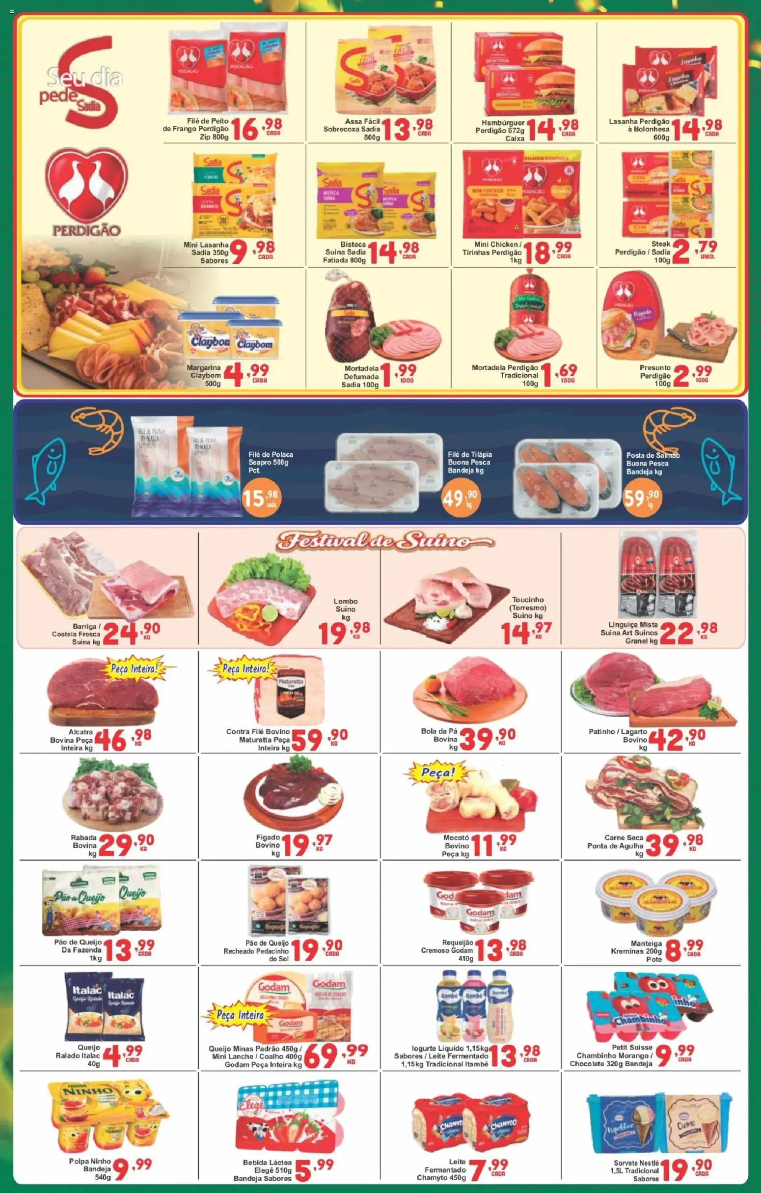 Rede Super Compras Folheto - válido de 27.05.2026 | Página: 4 | Produtos: Leite, Hambúrguer, Frango, Pá