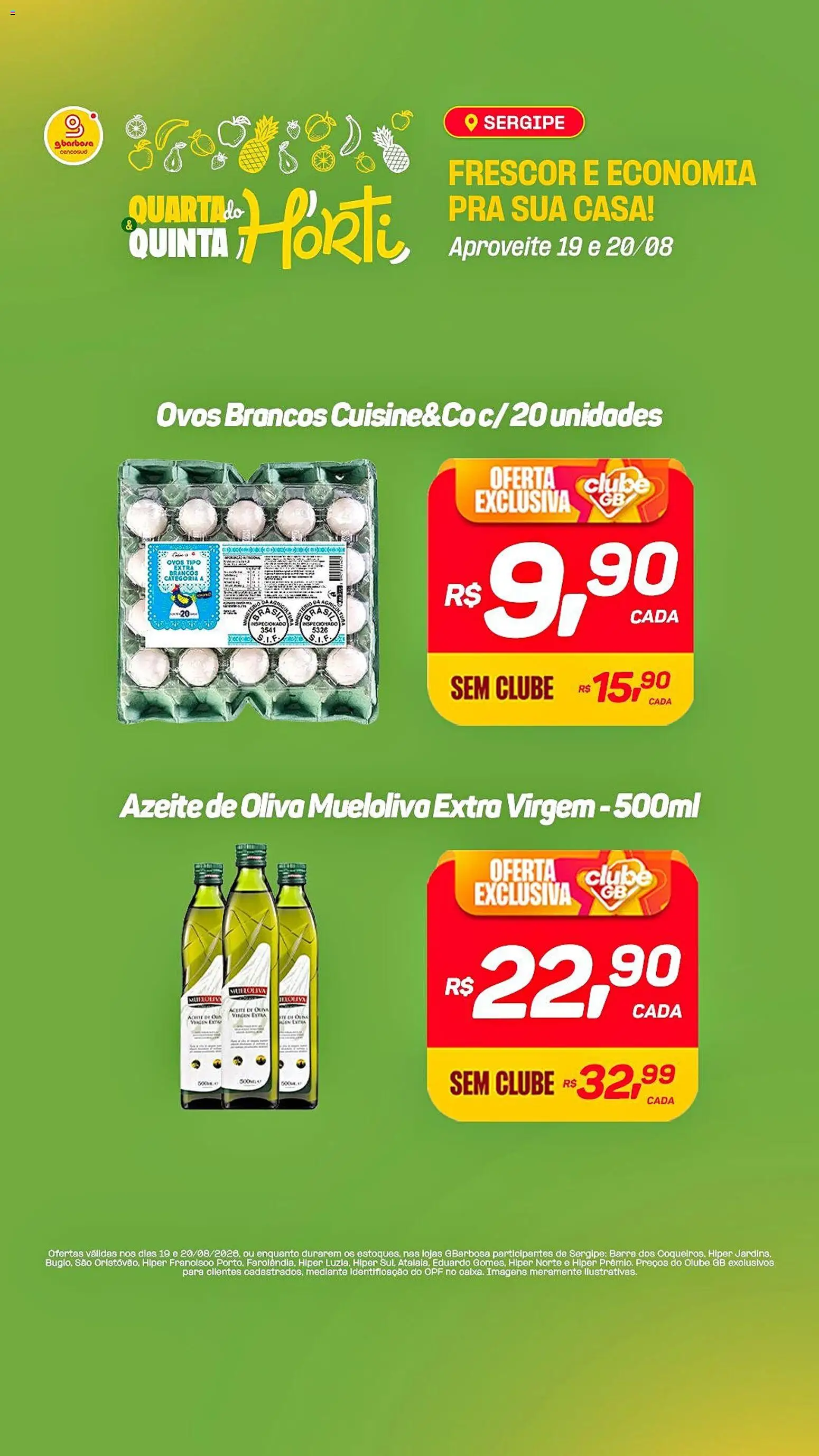 Gbarbosa Folheto - válido de 19/08/2026 | Página: 4 | Produtos: Ovos, Azeite de oliva, Azeite