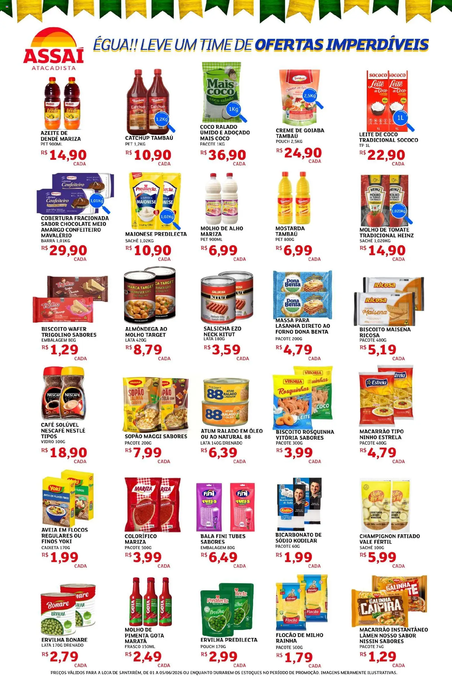 Assaí Atacadista Folheto - válido de 01.06.2026 | Página: 2 | Produtos: Forno, Pimenta, Chocolate, Champignon