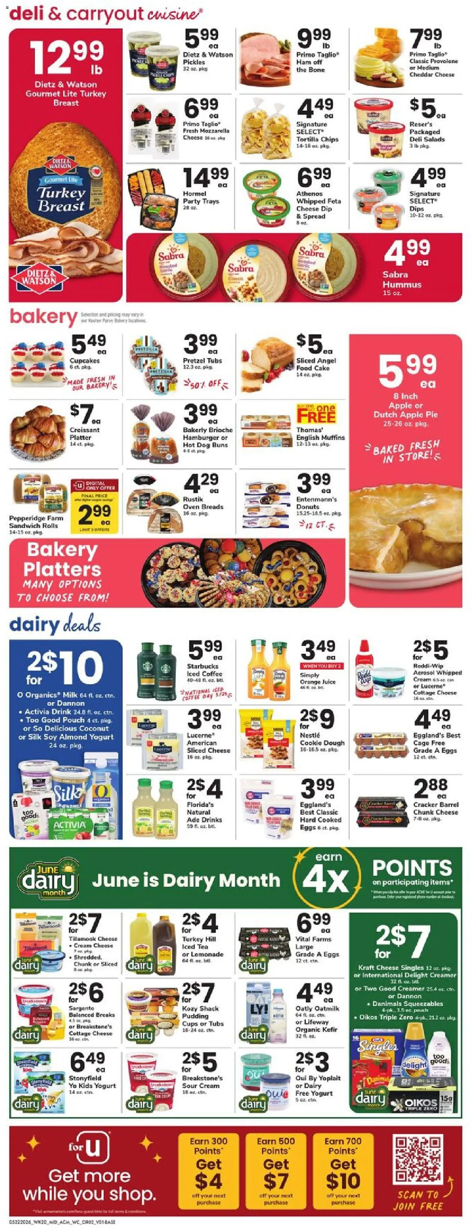 Acme Weekly Ad - NJ - valid from 22.05.2026 | Page: 2 | Products: Yogurt, Eggs, Chips, Apple Pie