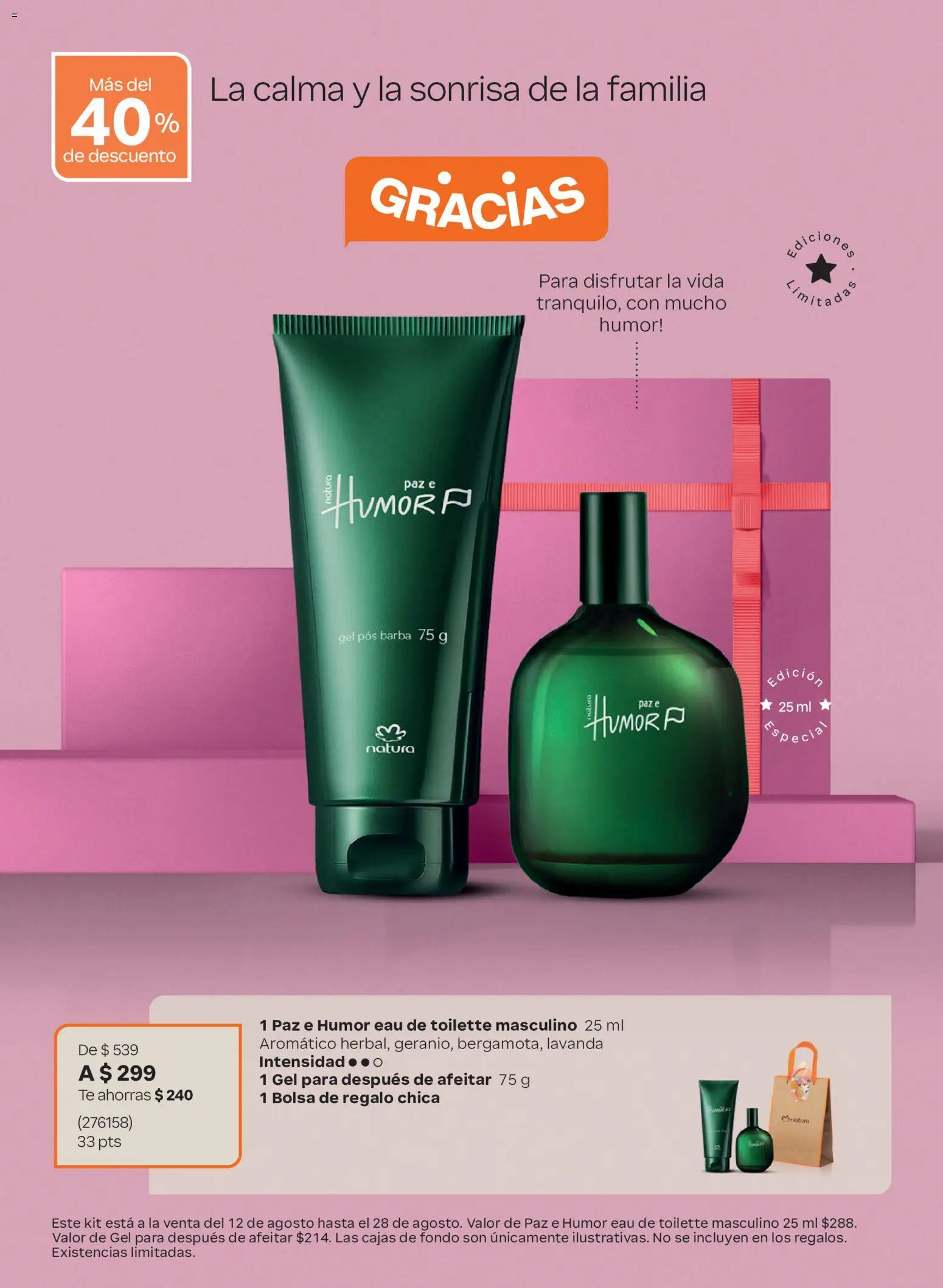 Nuevas ofertas de Natura válidas en toda la República Mexicana desde el 12/08/2026. ¡Encuentra las mejores ofertas en Natura Día de los Abuelos 2026! | Página: 13 | Productos: Bolsa, Té, Eau de toilette