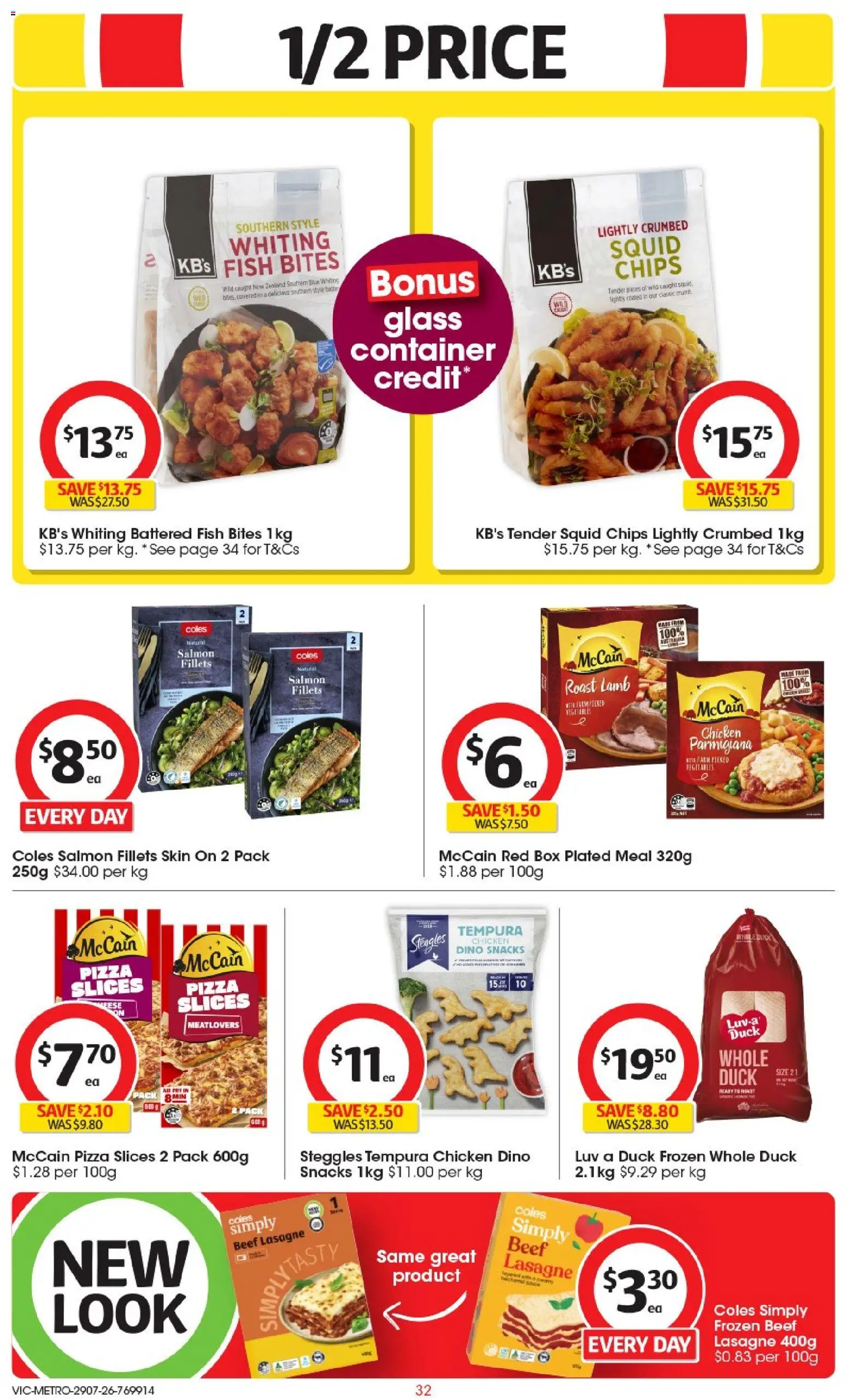Coles catalogue - valid from 29/07/2026 | Page: 32 | Products: Box, Chicken, Lamb, Beef