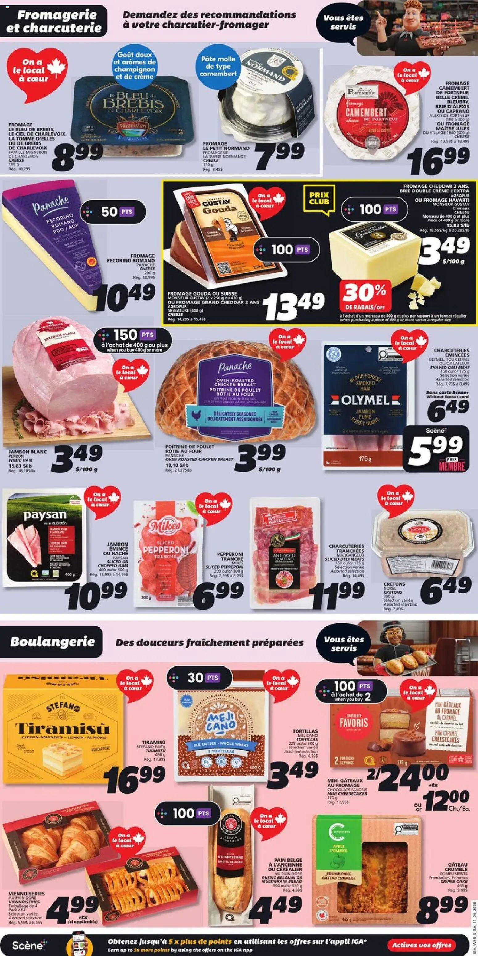 IGA flyer valid from 11.06.2026 | Page: 8 | Products: Oven, Cheese, Ham, Chicken