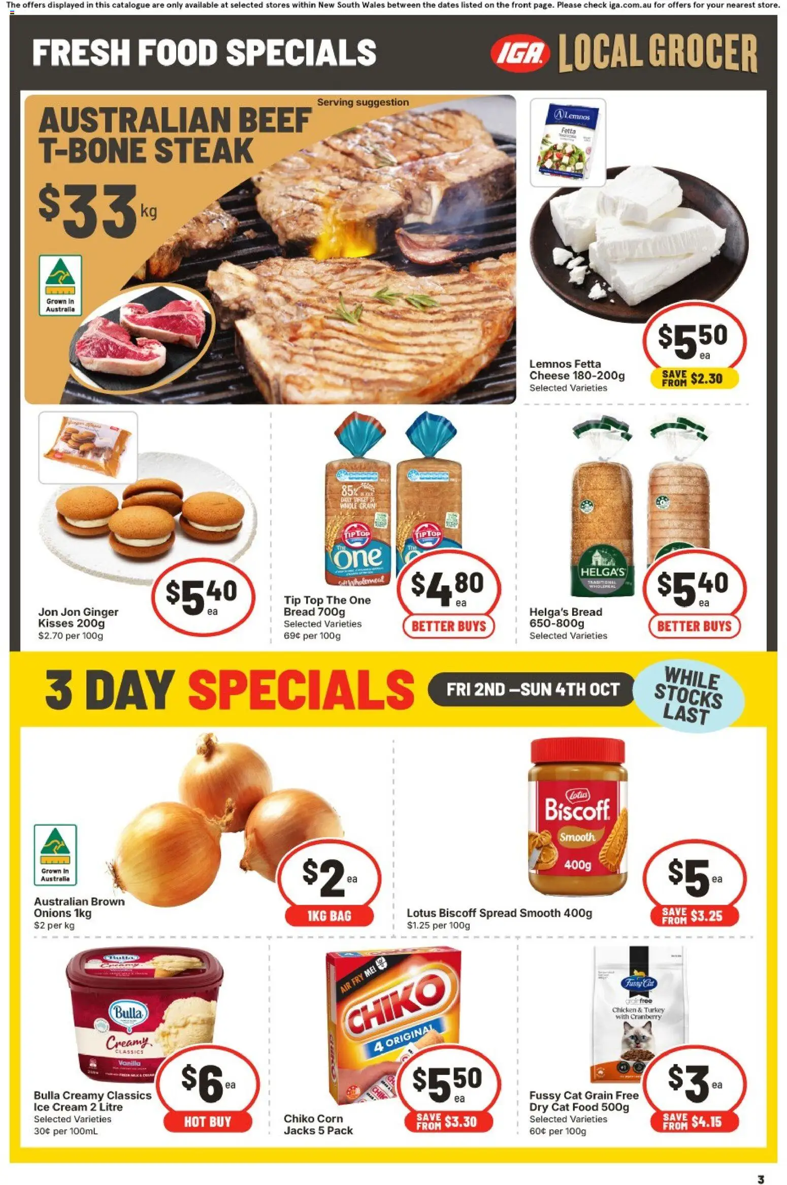 IGA catalogue - valid from 30/09/2026 | Page: 3 | Products: Ginger, Beef, Turkey, Lotus