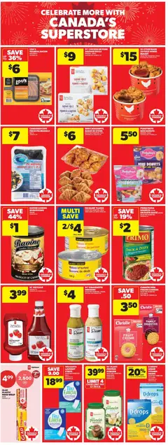 Preview of Real Canadian Superstore weekly flyer / circulaire from shop Real Canadian Superstore valid from Jun 25, 2026 | Page: 9 | Products: Pasta, Turkey, Fragrance, Chicken