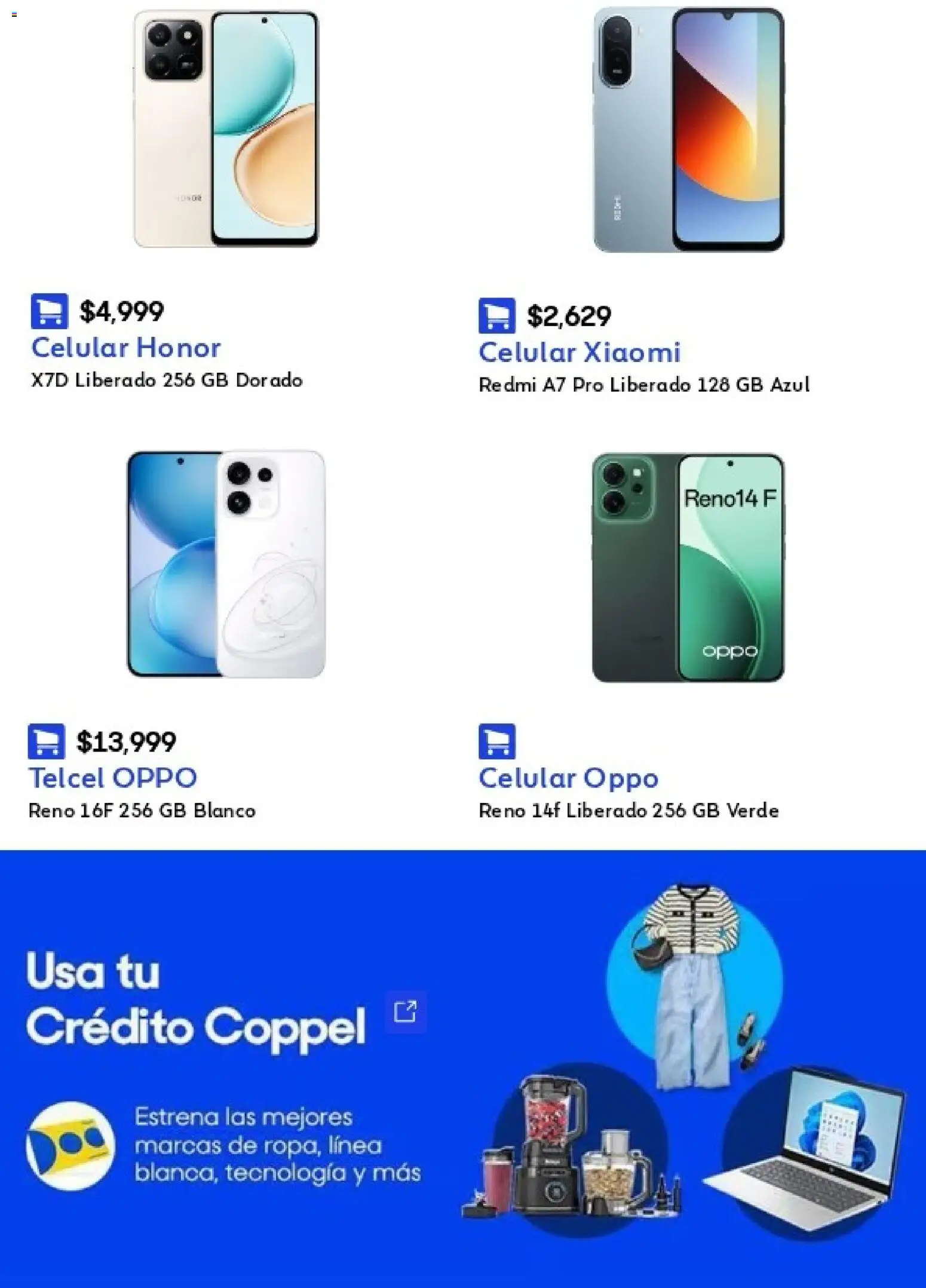 Nuevas ofertas de Coppel válidas en toda la República Mexicana desde el 14/08/2026. ¡Encuentra las mejores ofertas en Coppel catálogo Celulares y computación! | Página: 7