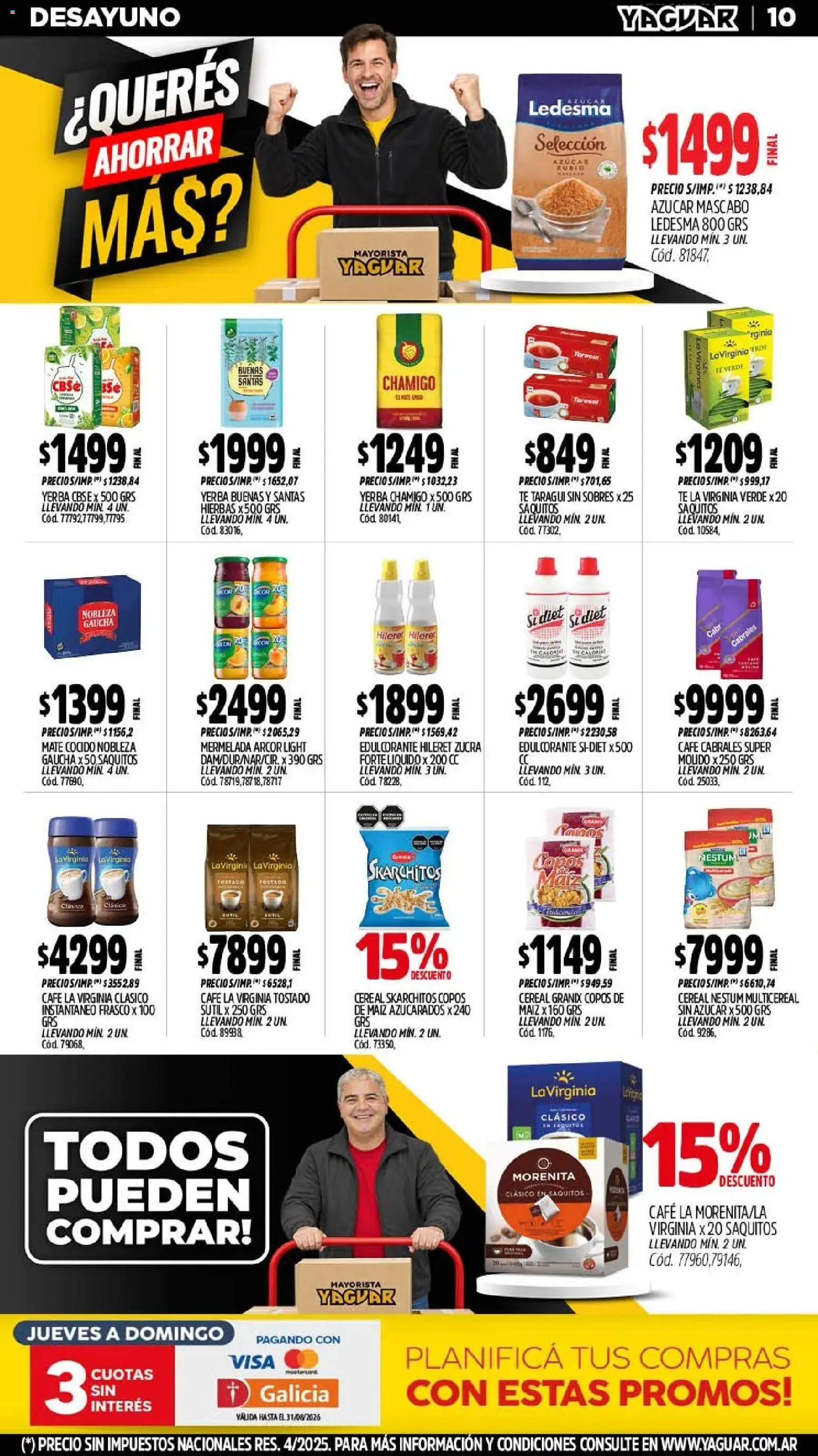 Yaguar - Oferta Semanal San Juan │ válido desde el 24/08/2026 | Página: 9 | Productos: Hierbas, Té verde, Té, Mermelada