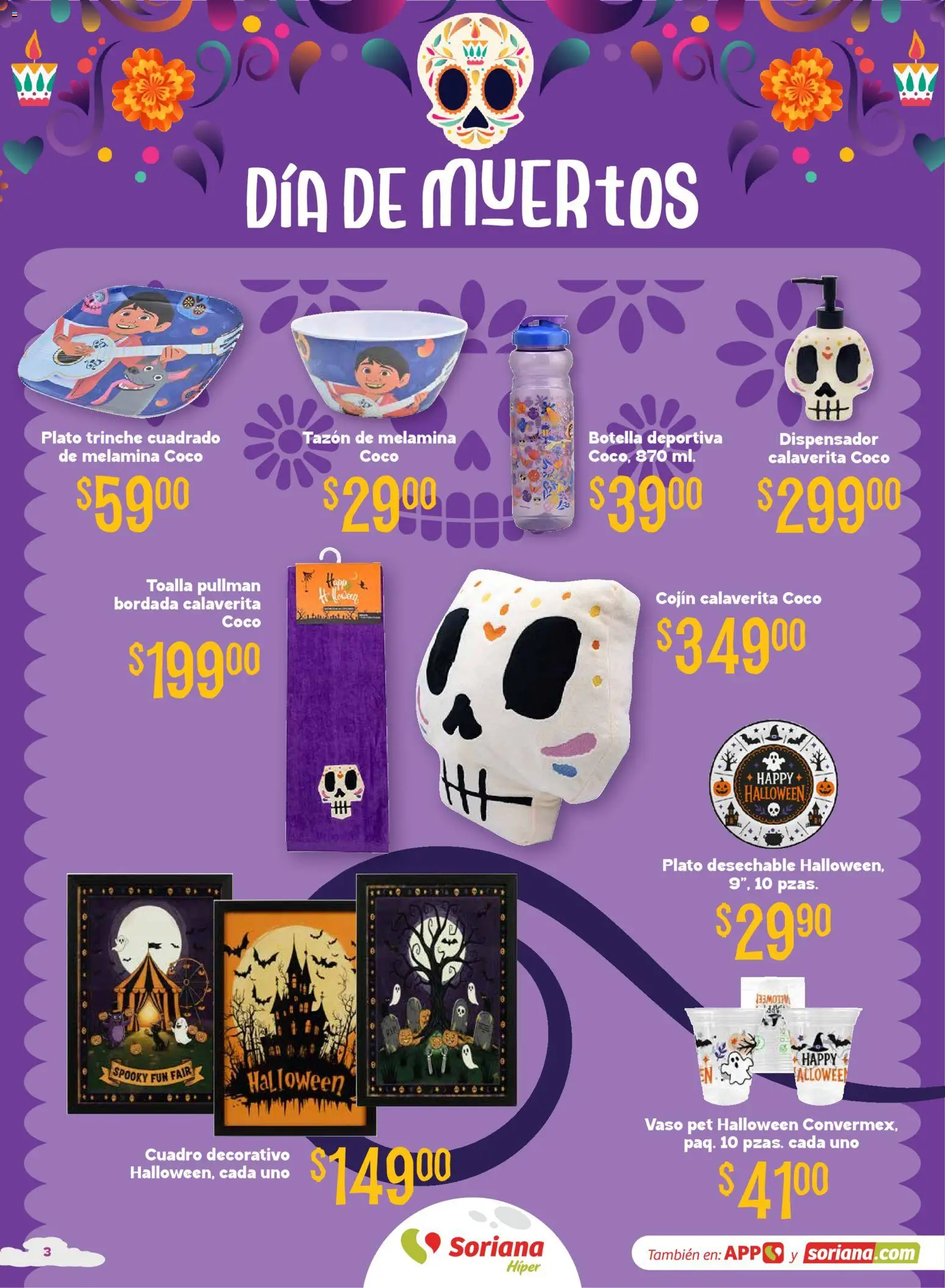 Nuevas ofertas de Soriana válidas en toda la República Mexicana desde el 08/09/2026. ¡Encuentra las mejores ofertas en Soriana Halloween y Día de muertos Híper Nacional! | Página: 3