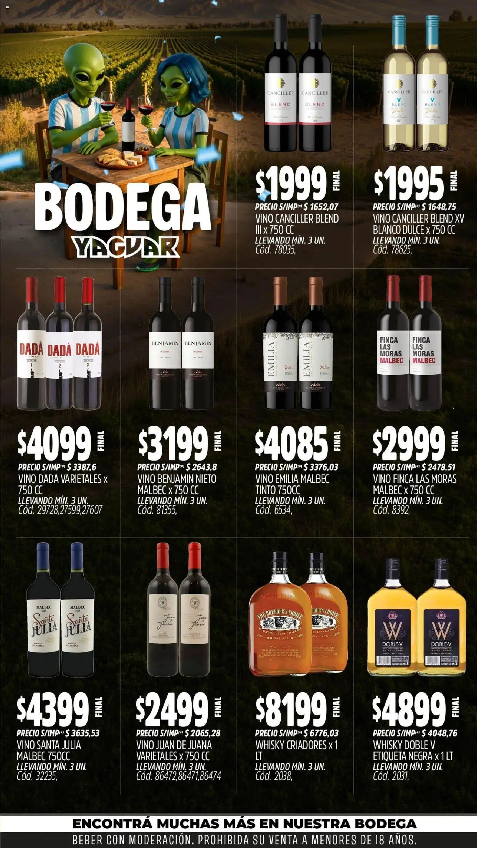Yaguar - Oferta Semanal Mendoza │ válido desde el 29/06/2026 | Página: 5 | Productos: Whisky, Vino
