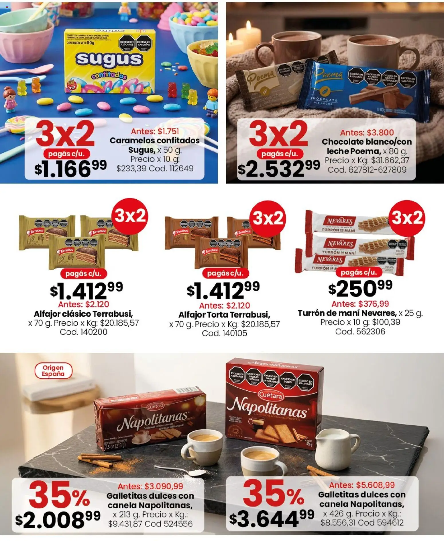 Coto - Almacén y bebidas │ válido desde el 24/08/2026 | Página: 6 | Productos: Galletitas, Mani, Torta, Turrón