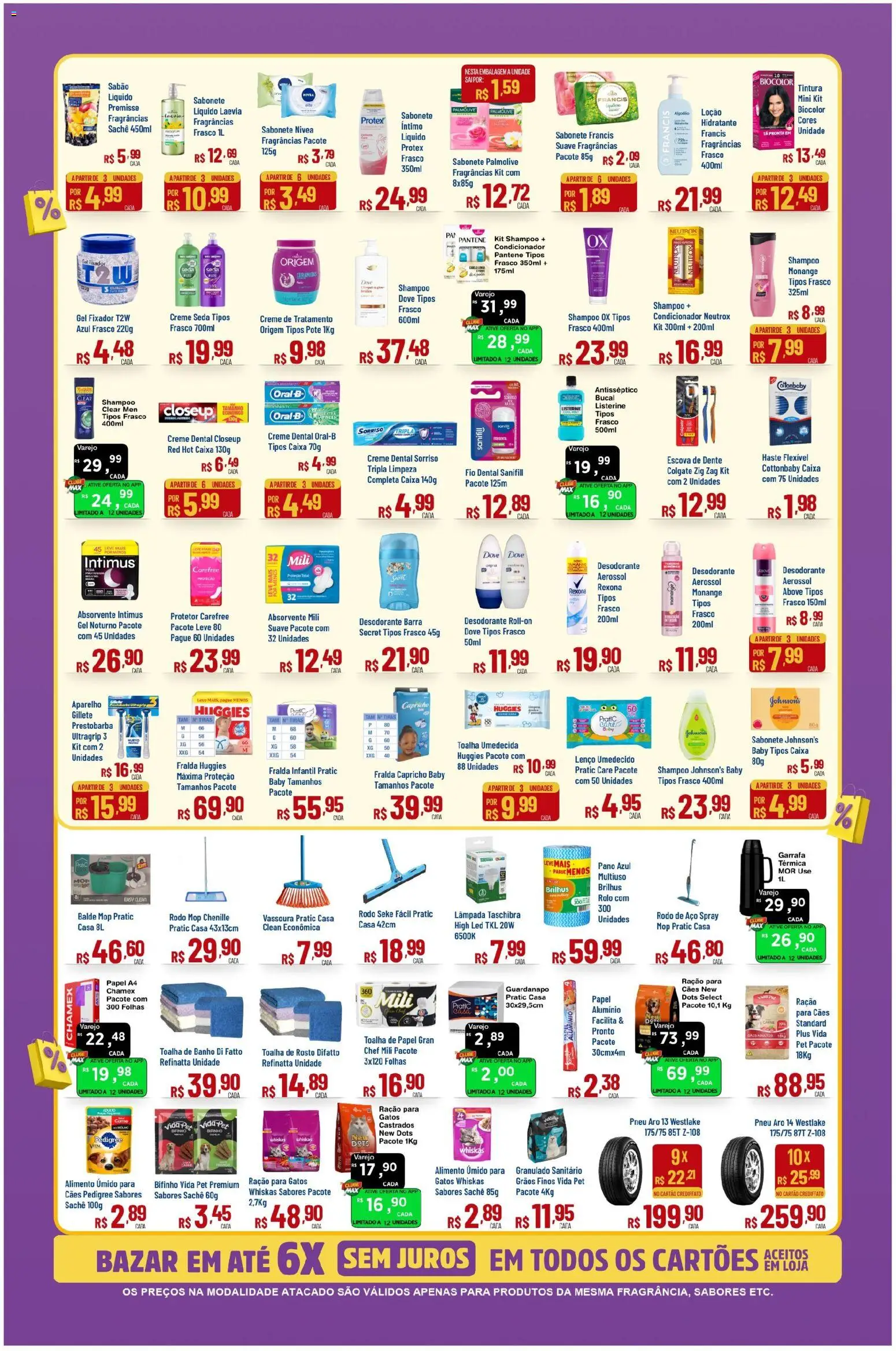 Max Atacadista Folheto - válido de 21.05.2026 | Página: 7 | Produtos: Pneu, Toalha umedecida, Rodo, Guardanapo