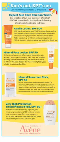 Preview of Rexall - Sun Care Specialty Book from shop Rexall valid from 10.04.2026 | Page: 2 | Products: Sunscreen