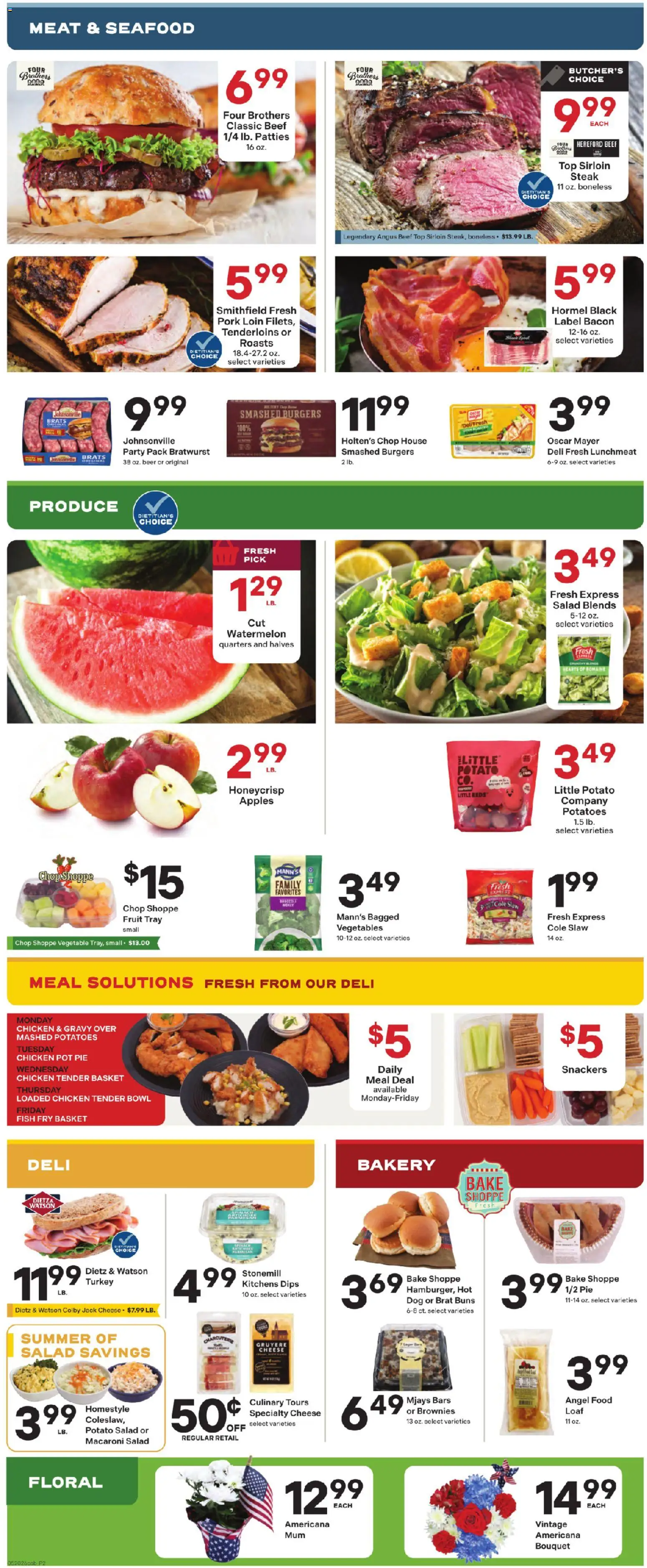 Coborn's Weekly Ad - valid from 20.05.2026 | Page: 2 | Products: Basket, Cheese, Beef, Salad