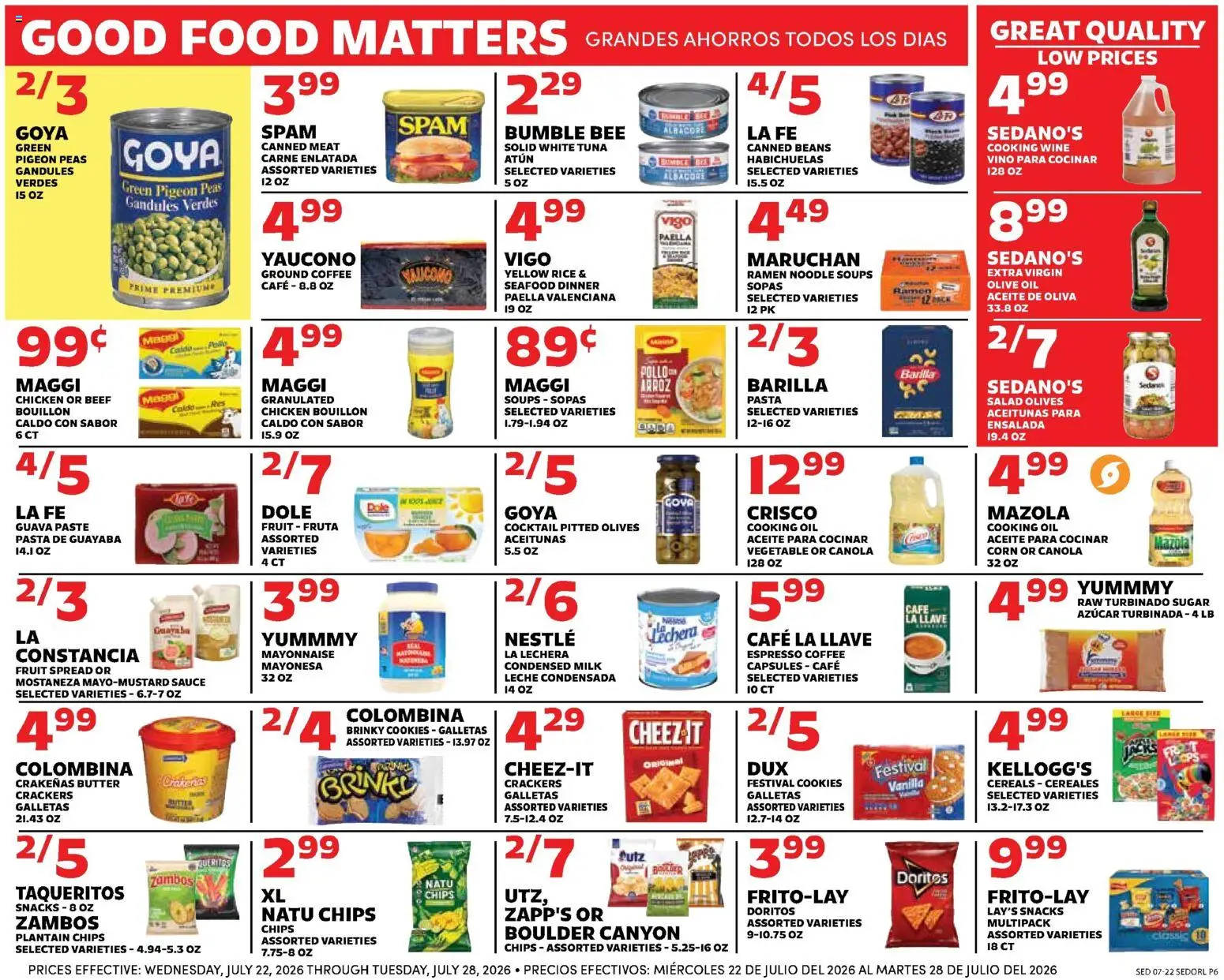 Sedano's Weekly Ad - valid from 07/22/2026 | Page: 6