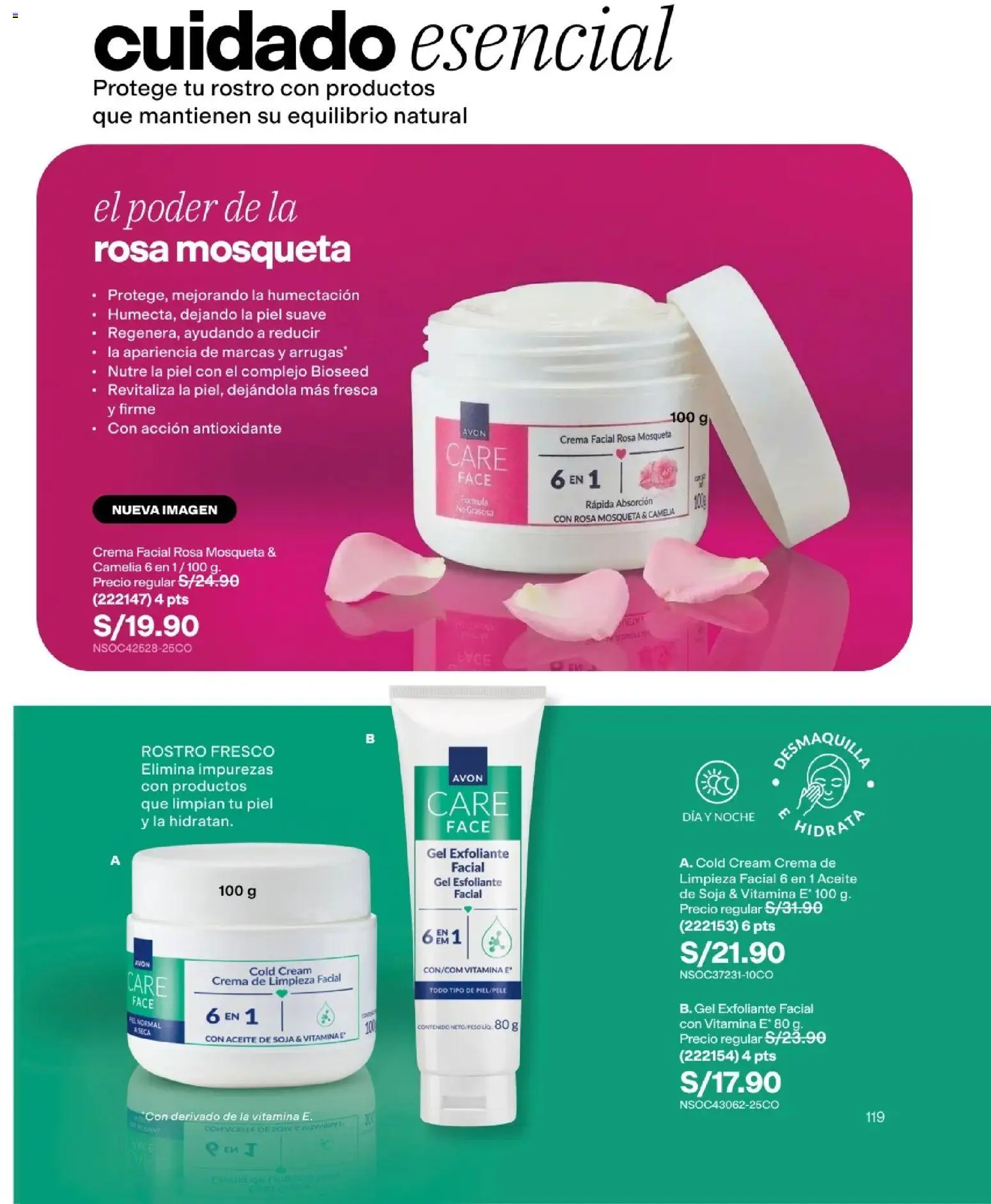 Catálogo Avon válido desde 11/08/2026 | Página: 122 | Productos: Exfoliante, Aceite, Crema