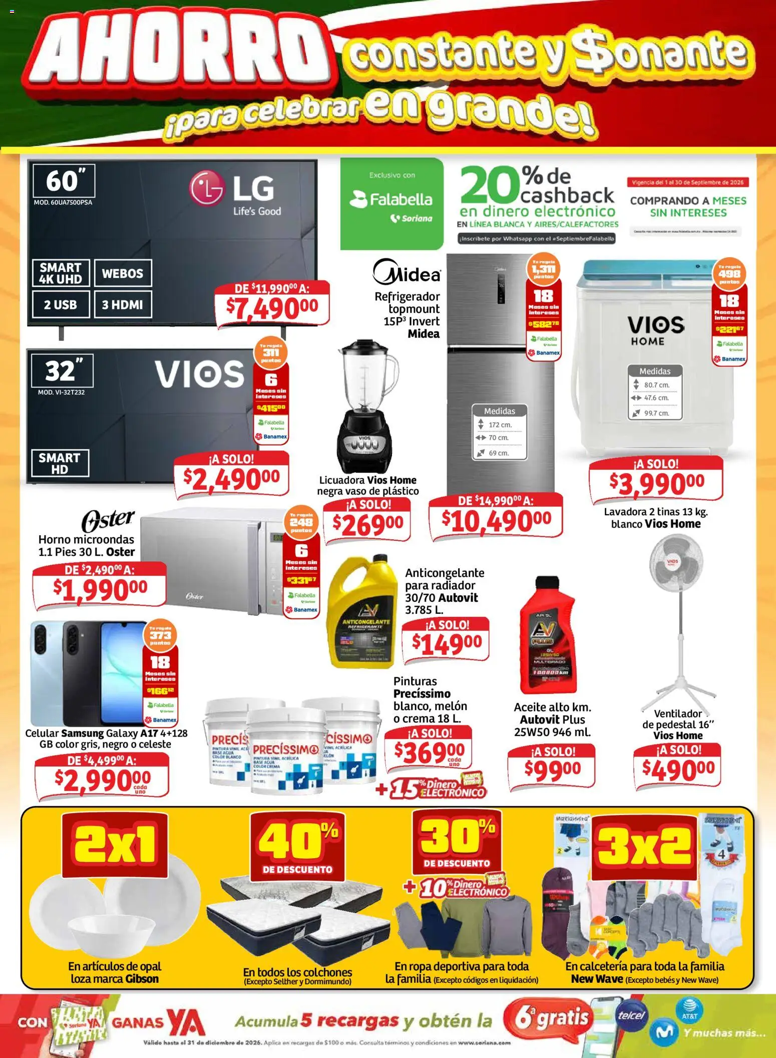Nuevas ofertas de Soriana válidas en toda la República Mexicana desde el 18/09/2026. ¡Encuentra las mejores ofertas en Soriana Mercado - Ahorro constante y sonante Mercado Nacional! | Página: 7