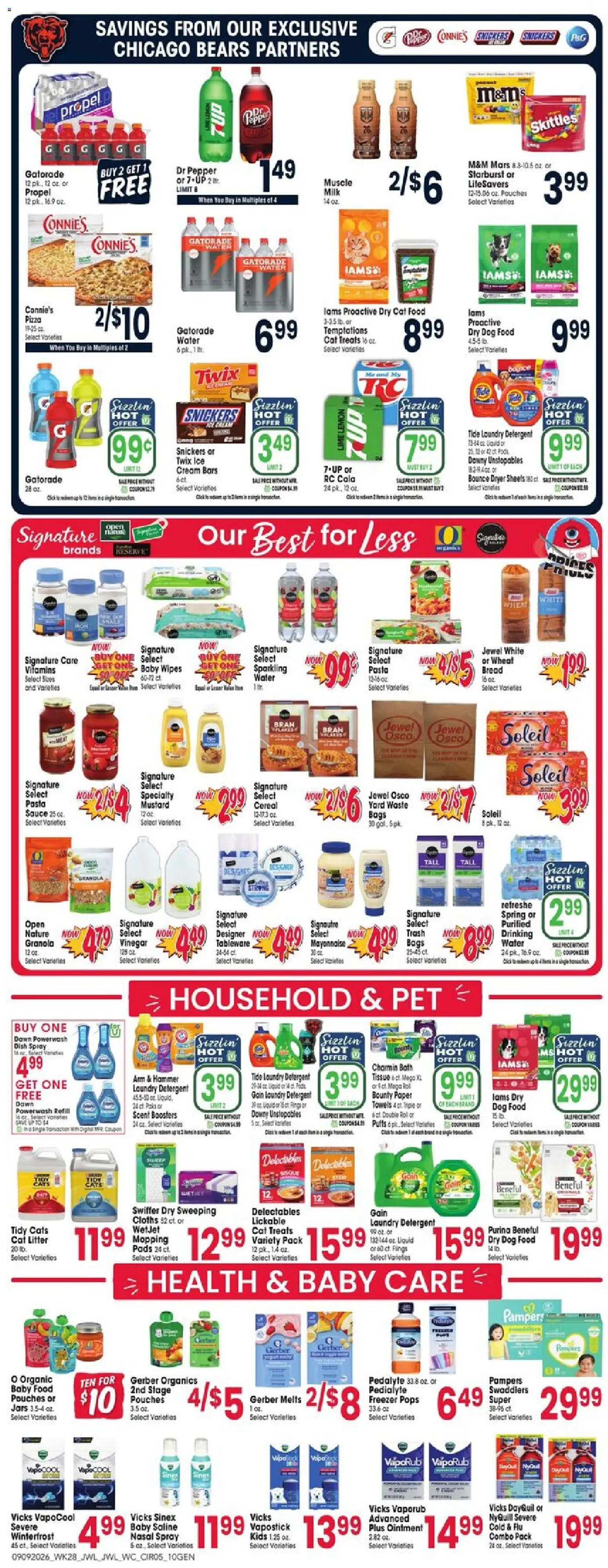 Jewel Osco Weekly Ad - valid from 09/09/2026 | Page: 5 | Products: Vinegar, Dog Food, Laundry detergent, Detergent