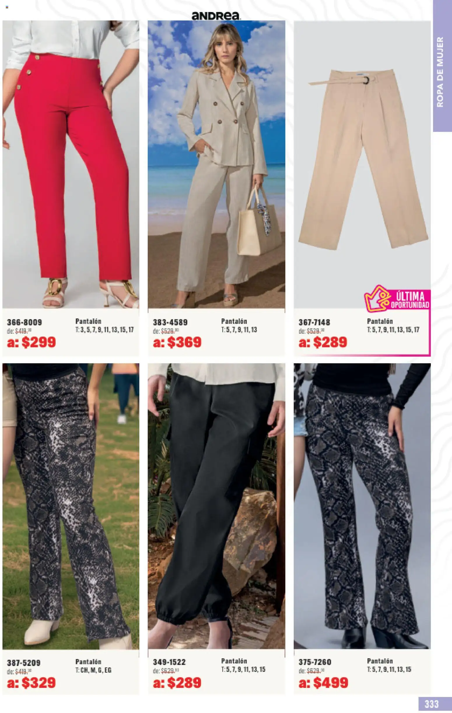 Nuevas ofertas de Andrea válidas en toda la República Mexicana desde el 31.05.2026. ¡Encuentra las mejores ofertas en Andrea catálogo Outlet! | Página: 333