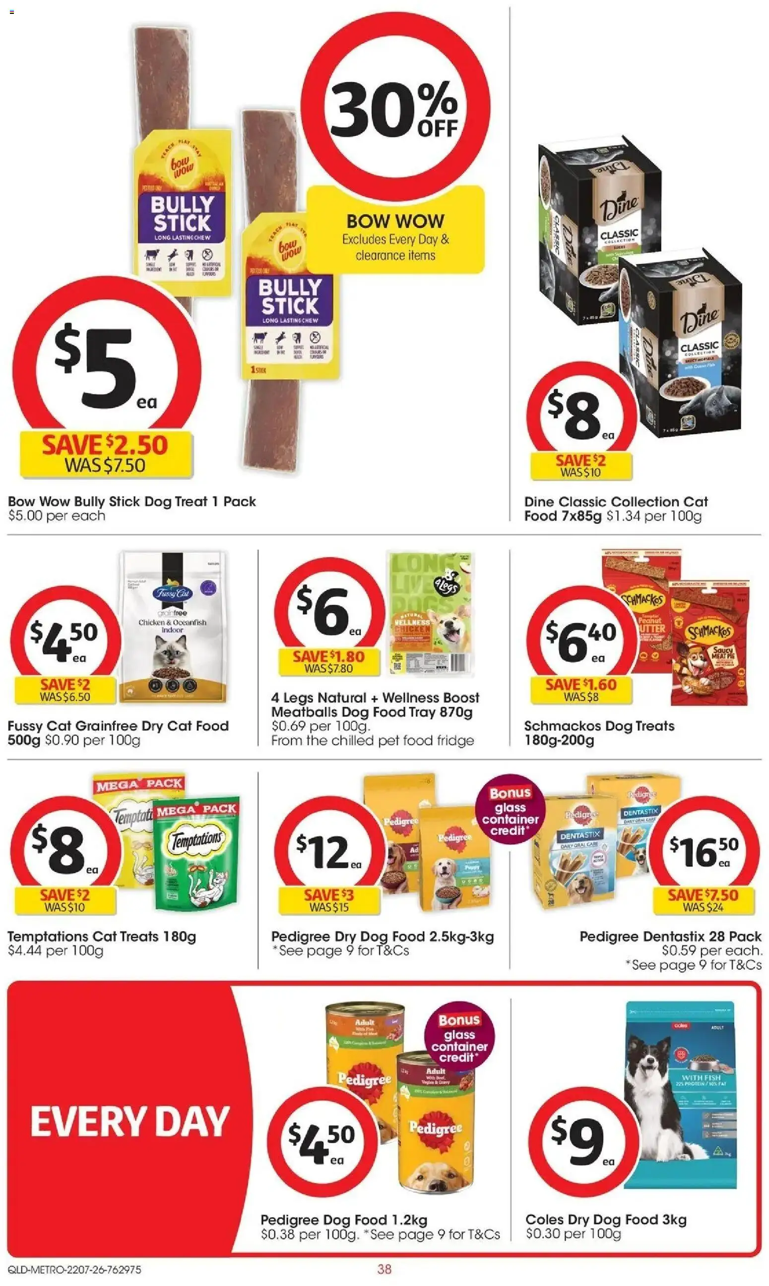 Coles catalogue - valid from 22/07/2026 | Page: 38 | Products: Chicken, Meat, Dog food, Fridge