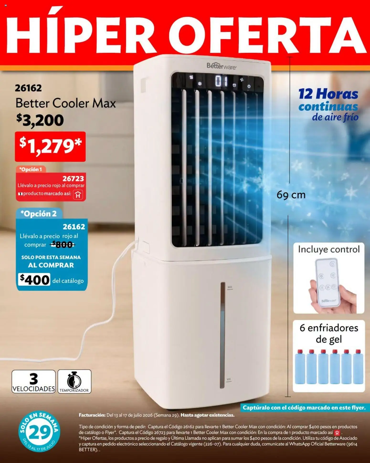 Nuevas ofertas de Betterware válidas en toda la República Mexicana desde el 13/07/2026. ¡Encuentra las mejores ofertas en Betterware catálogo Verano de ofertas! | Página: 3