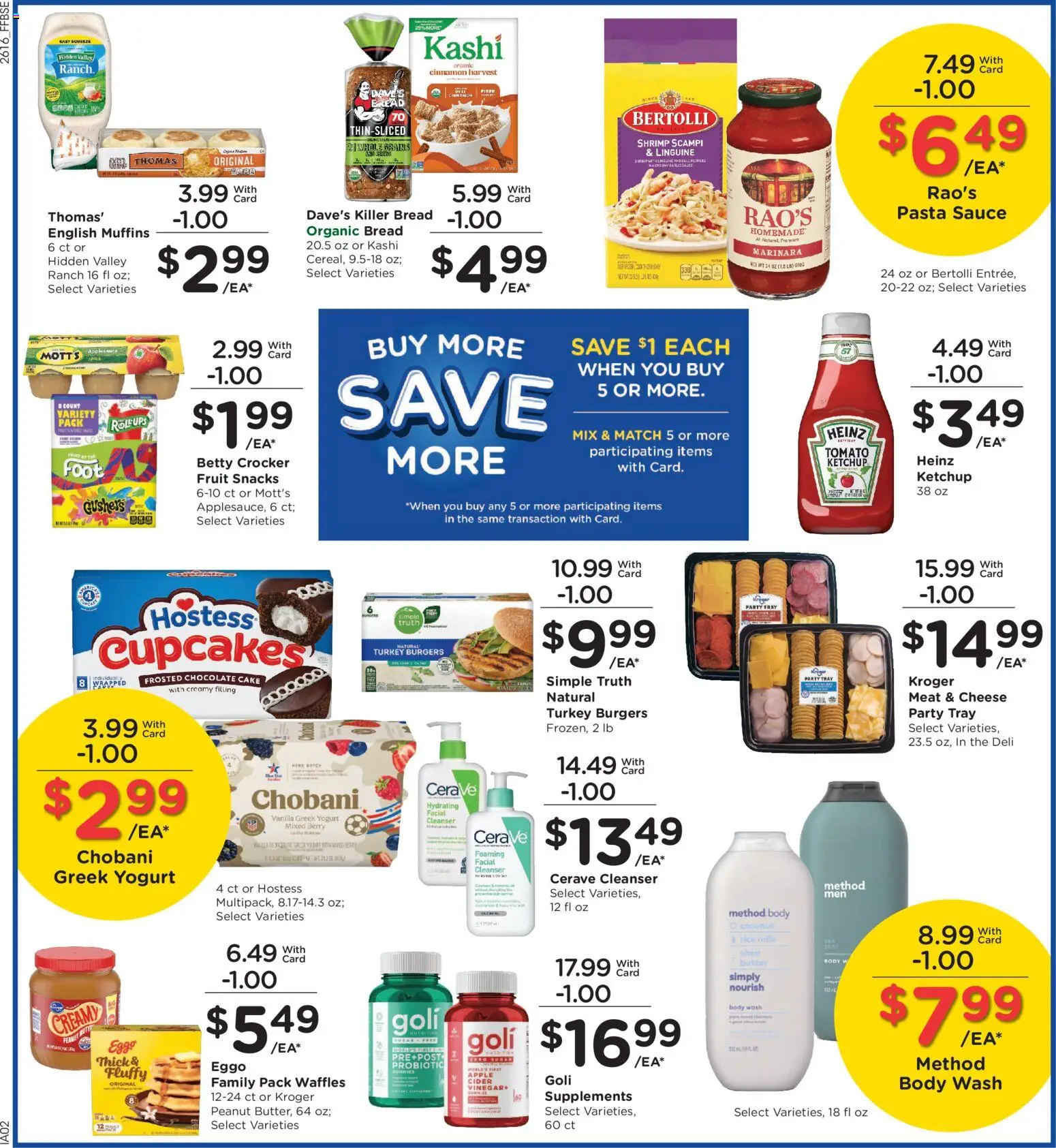Fry's Food Weekly Ad - valid from 20.05.2026 | Page: 6 | Products: Cheese, Yogurt, Body Wash, Sauce