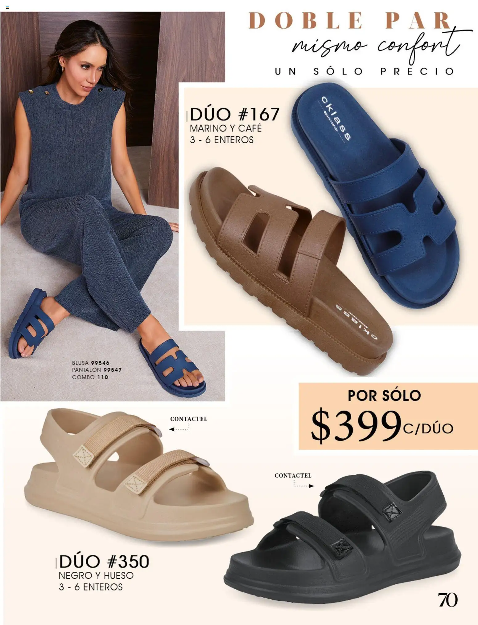 Nuevas ofertas de Cklass válidas en toda la República Mexicana desde el 08/07/2026. ¡Encuentra las mejores ofertas en Cklass catálogo Confort! | Página: 71 | Productos: Blusa, Café