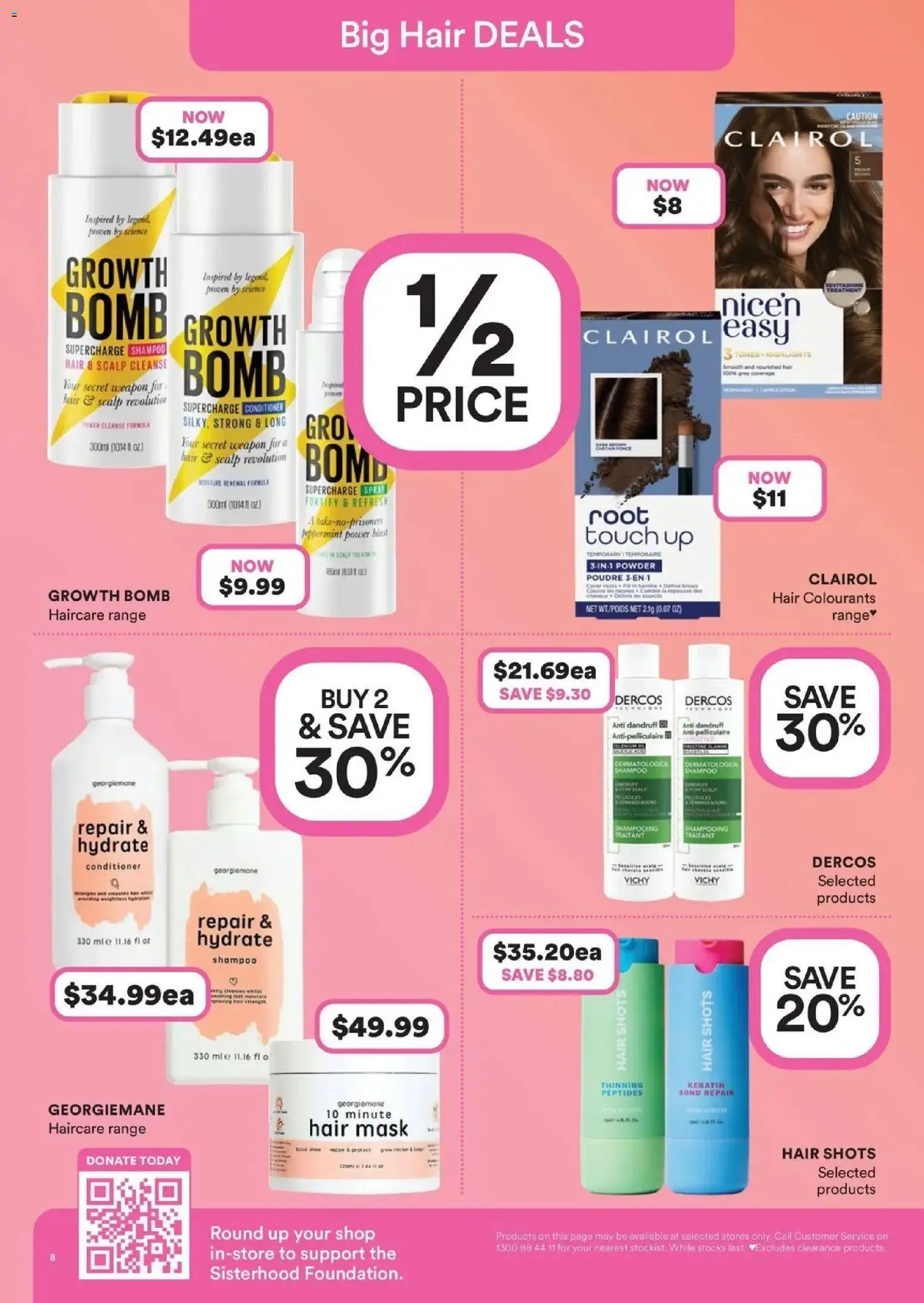 Priceline Pharmacy catalogue - valid from 17.06.2026 | Page: 8 | Products: Powder, Shampoo, Conditioner, Hair mask