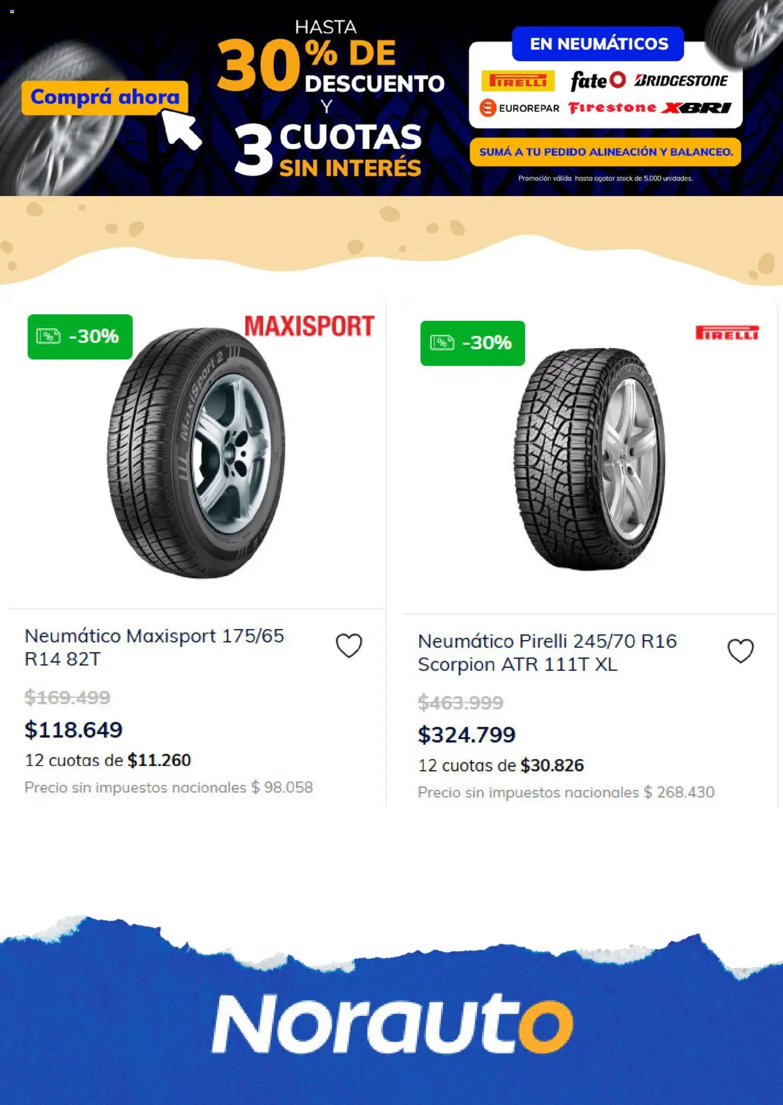 Norauto - Catálogo │ válido desde el 01/09/2026 | Página: 2 | Productos: Neumáticos