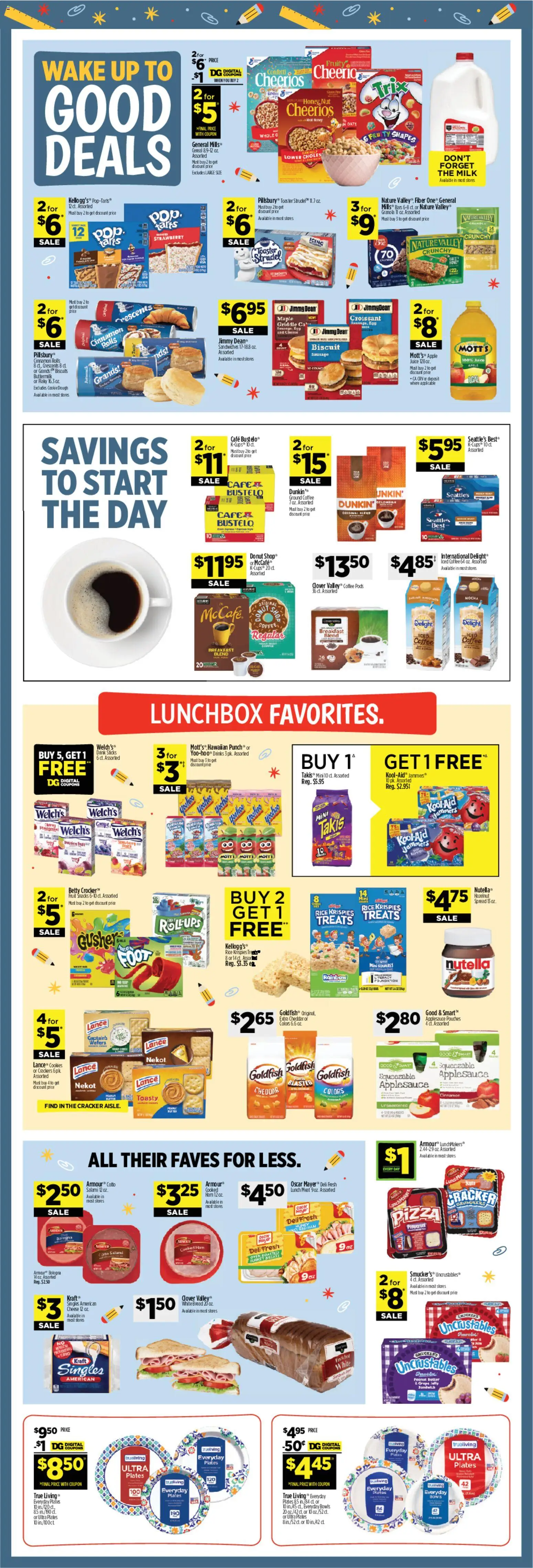 Dollar General Weekly Ad - TX - valid from 08/09/2026 | Page: 4 | Products: Honey, Butter, Salami, Juice