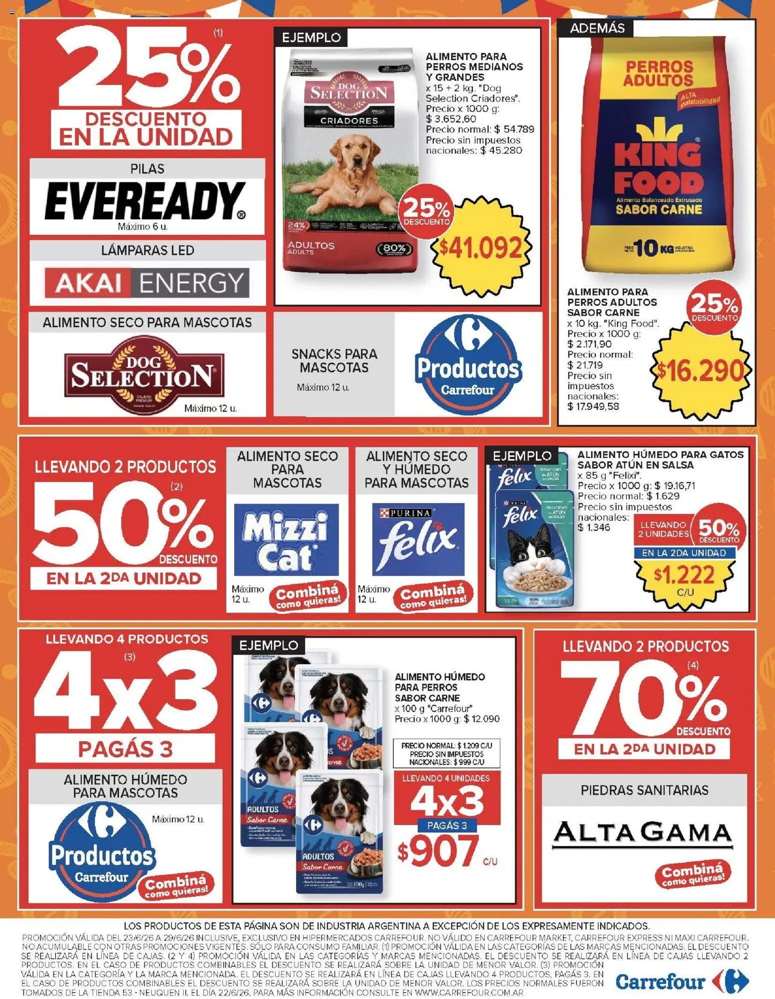 Carrefour ofertas │ válido desde el 23/06/2026 | Página: 21 | Productos: Sobre, Pilas, Atún